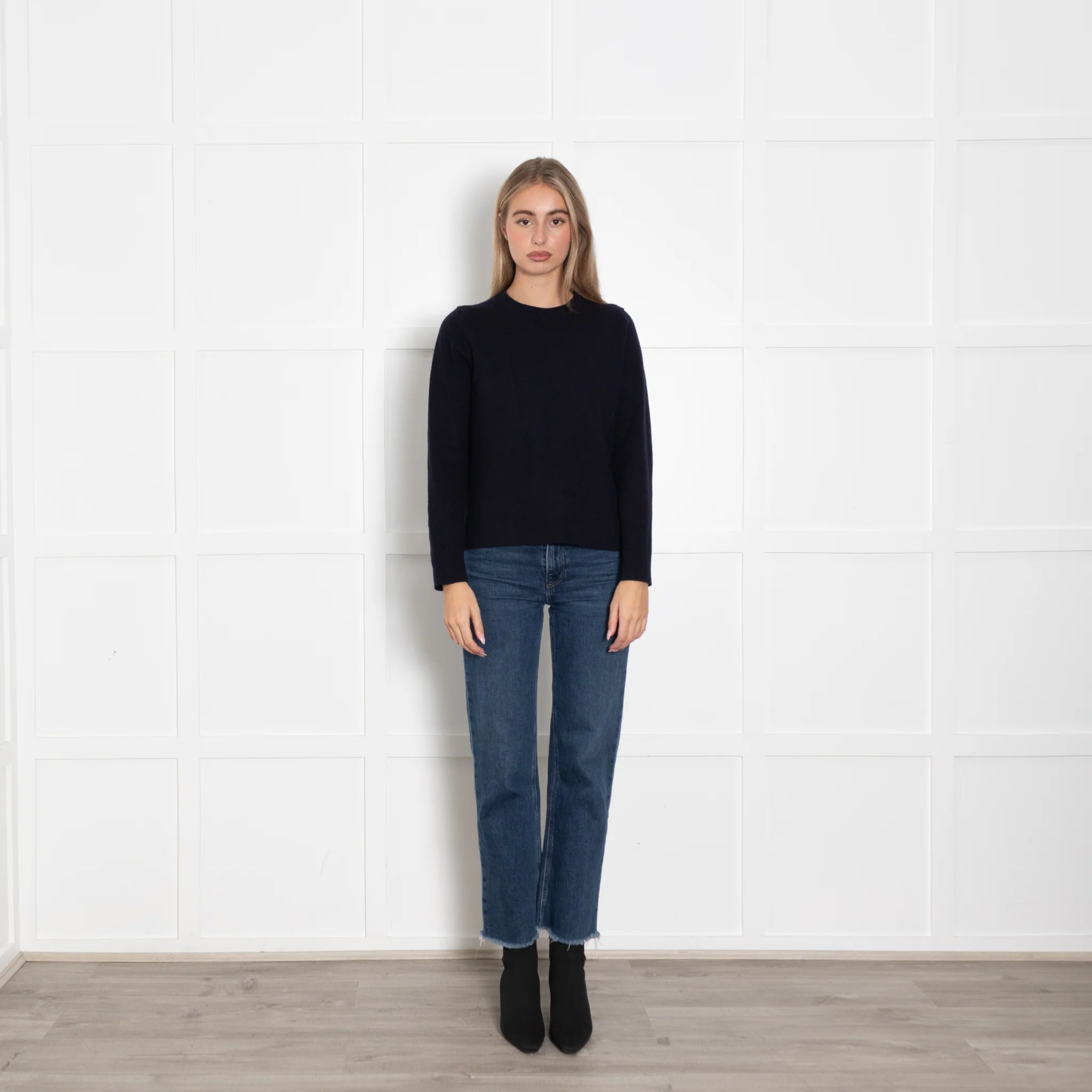 Chinti & Parker Navy Cashmere Jumper