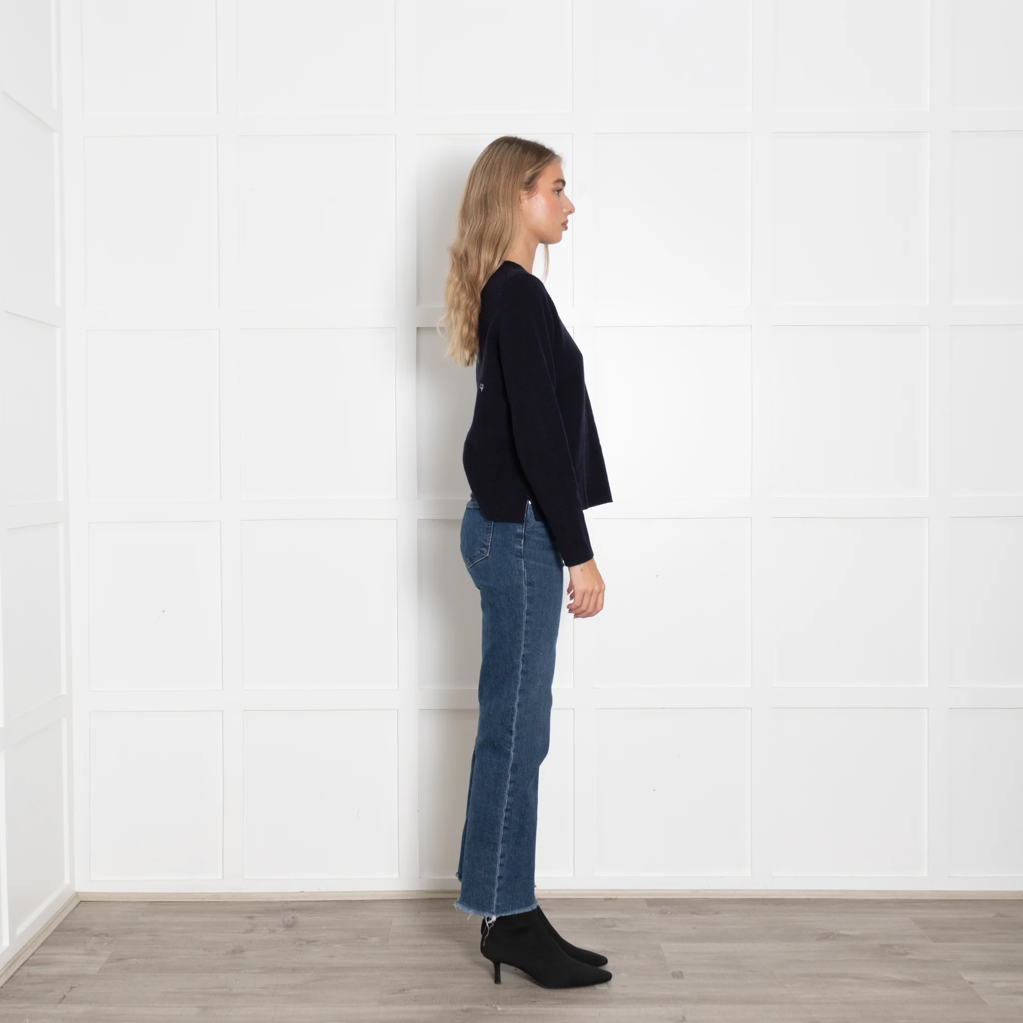 Chinti & Parker Navy Cashmere Jumper - Image 6