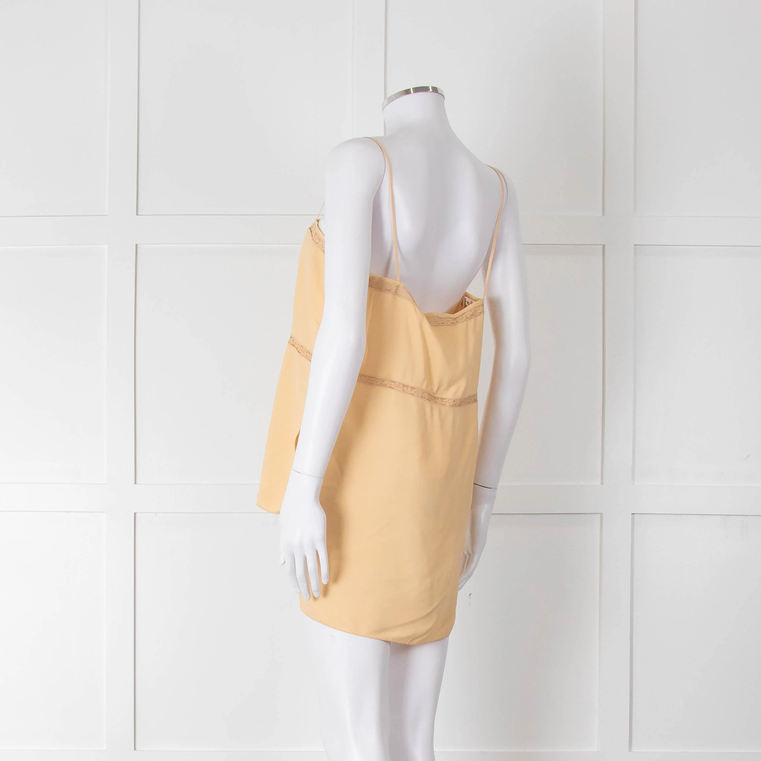 Chloe Yellow Lace Spaghetti Strap Camisole Top - Image 6