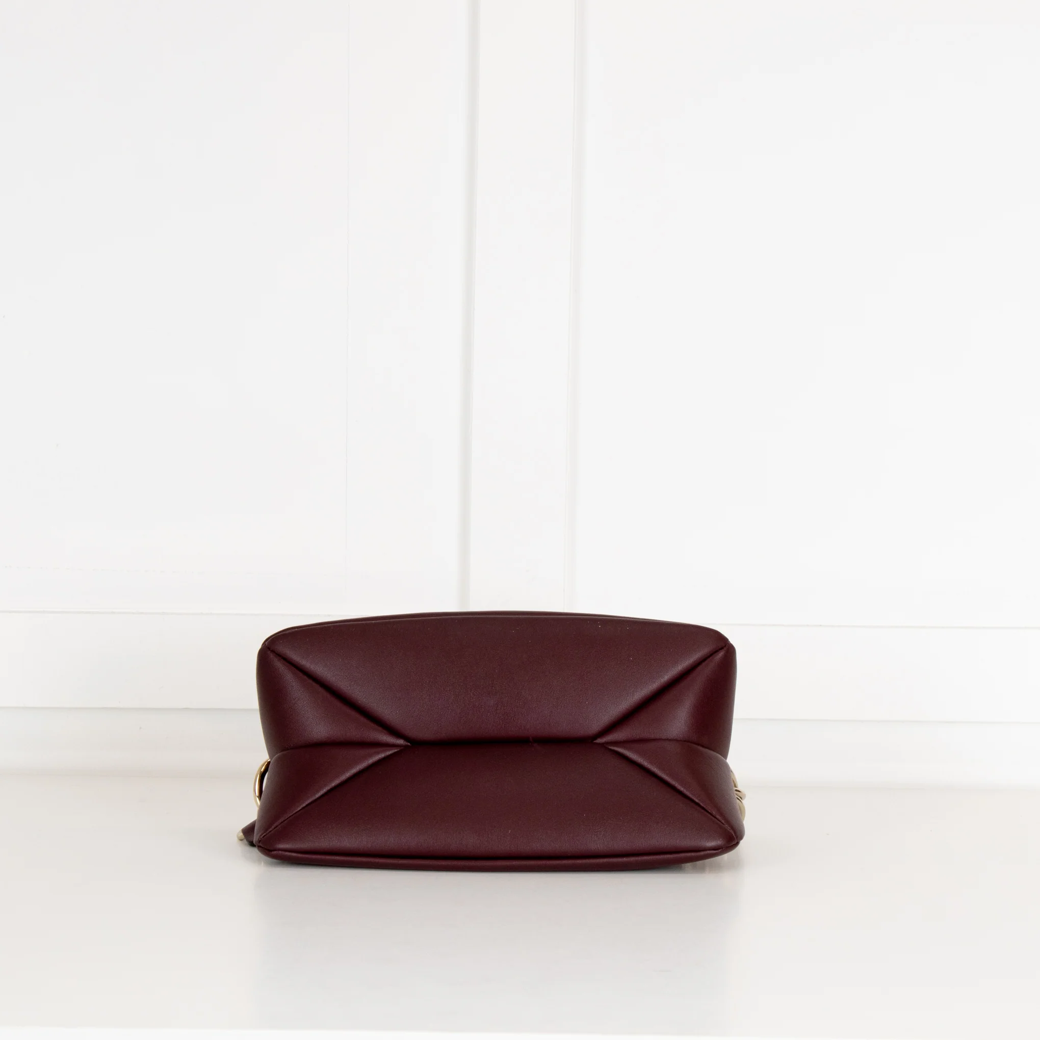 Chloe Burgundy Leather Mini Juana Chain Handle Bag - Image 7