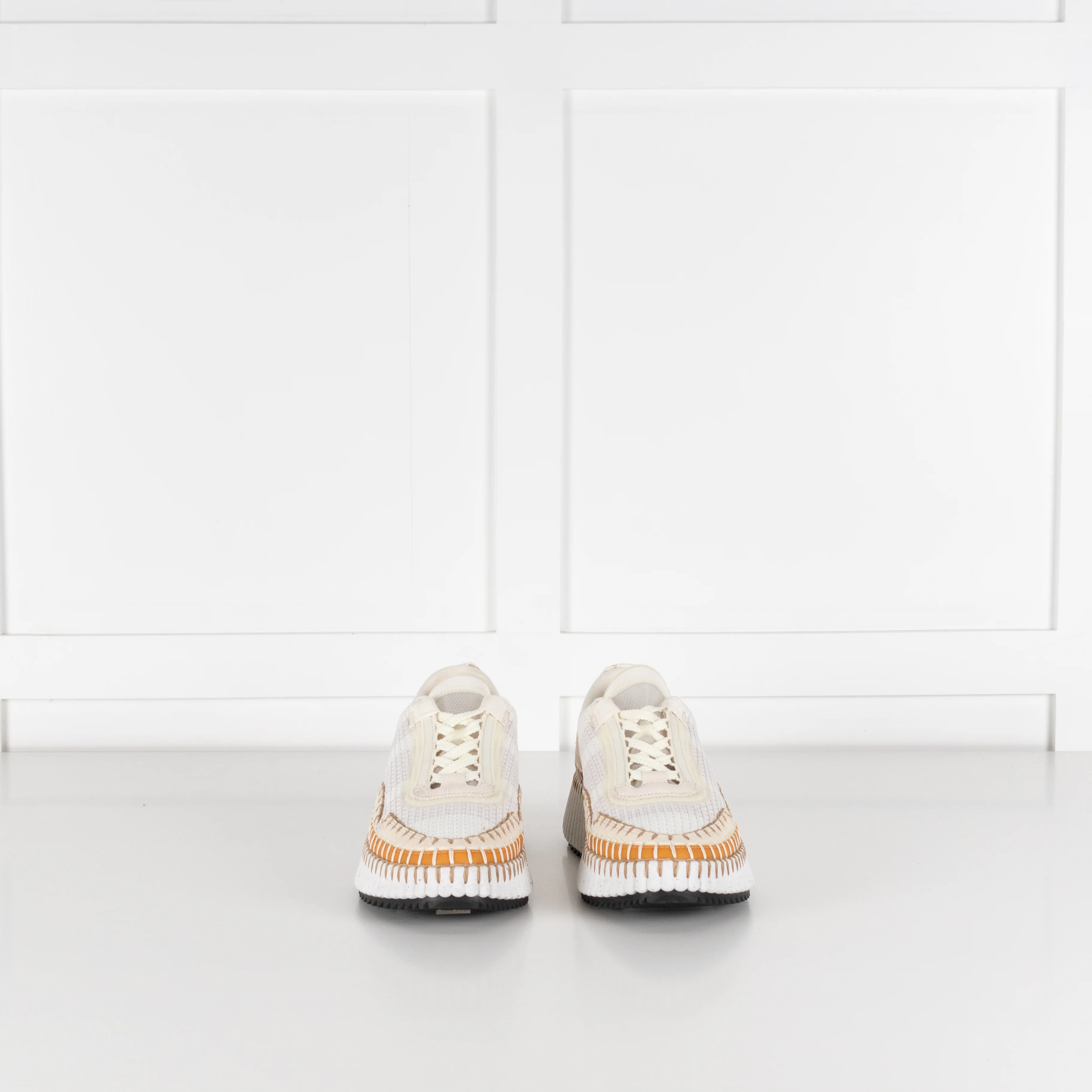 Chloe Cream And Tan  Nama Trainers - Image 2