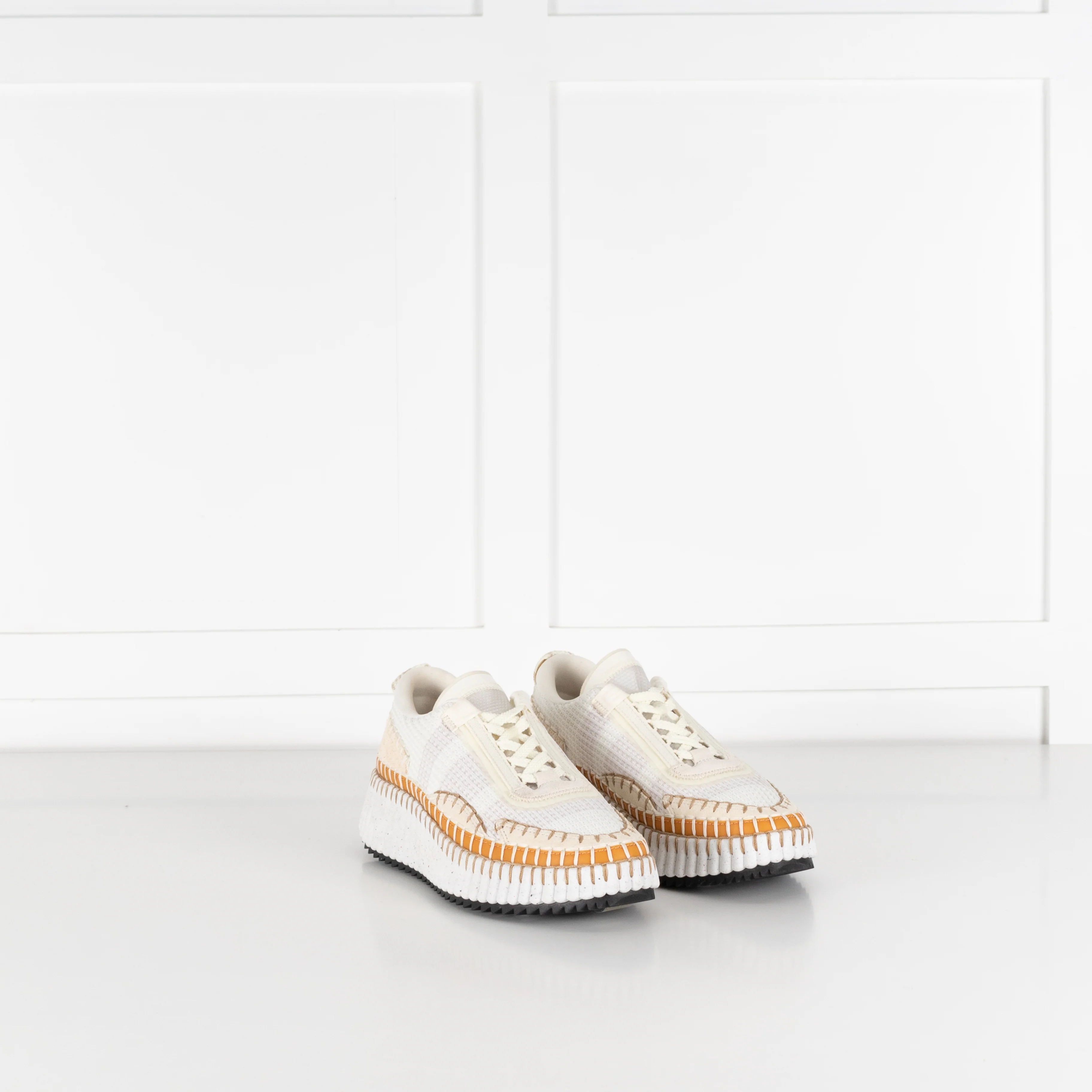 Chloe Cream And Tan  Nama Trainers - Image 6