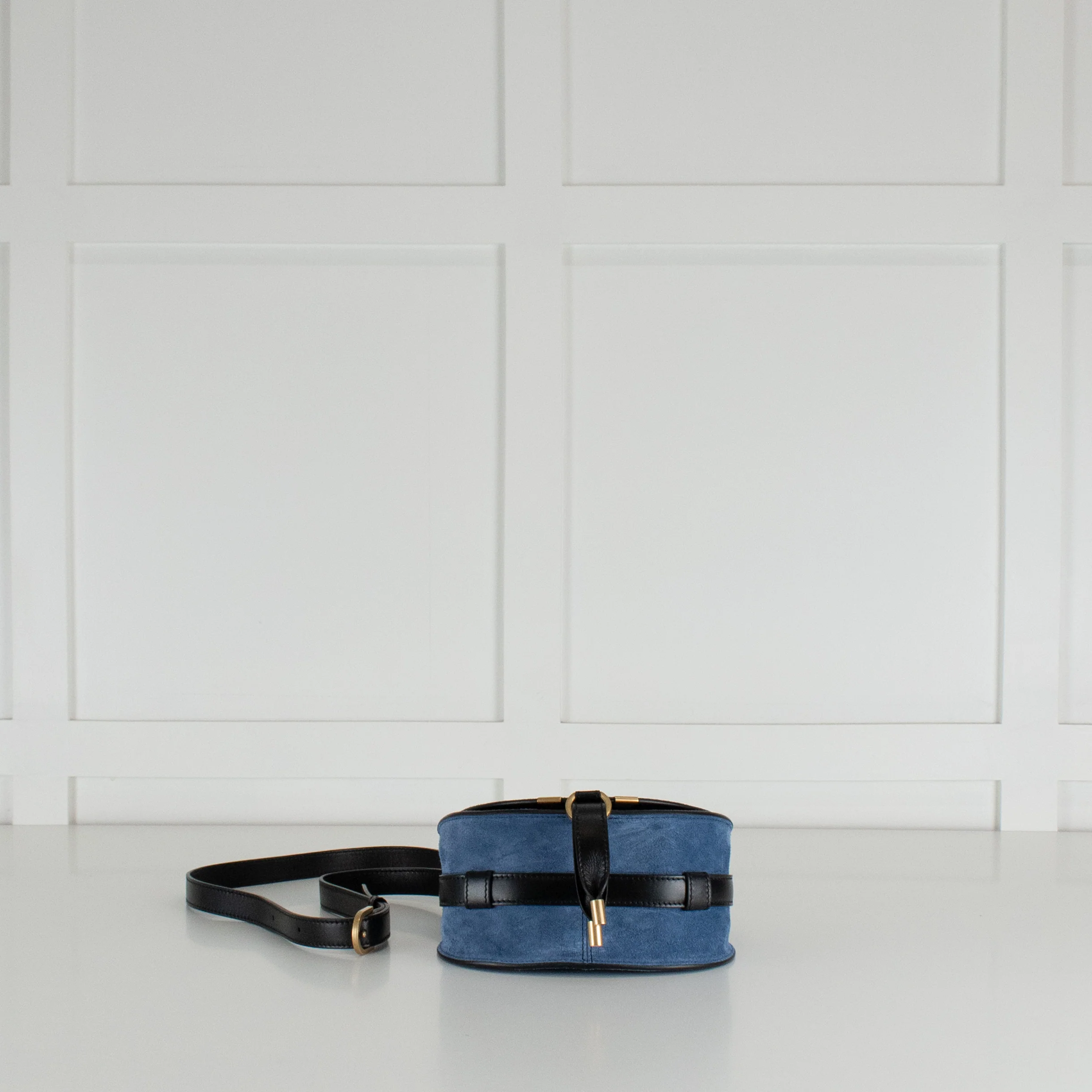Chloe Bicolour Deep Denim Small Marcie - Image 8