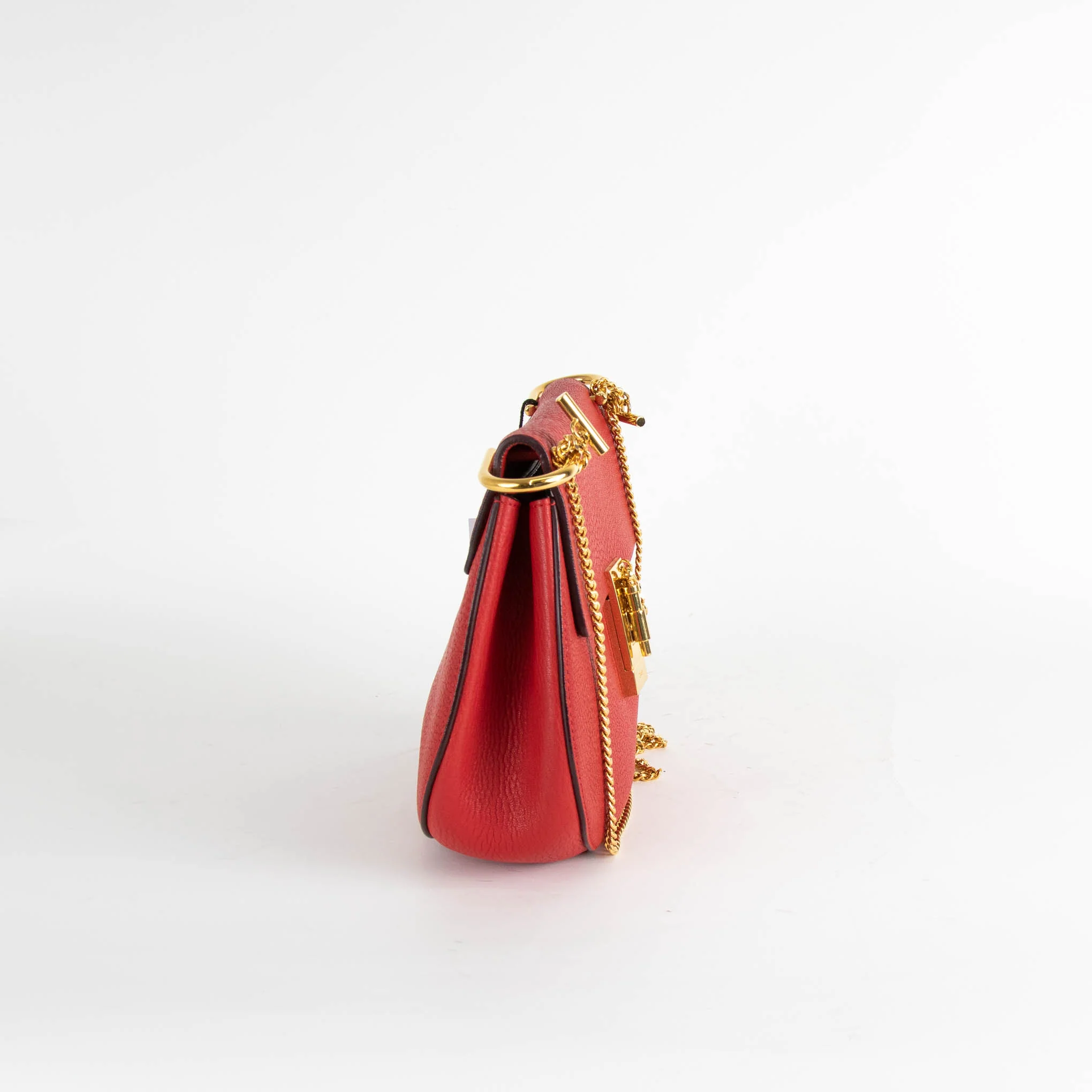 Chloe Red Drew Small Shoulder Bag - Image 3