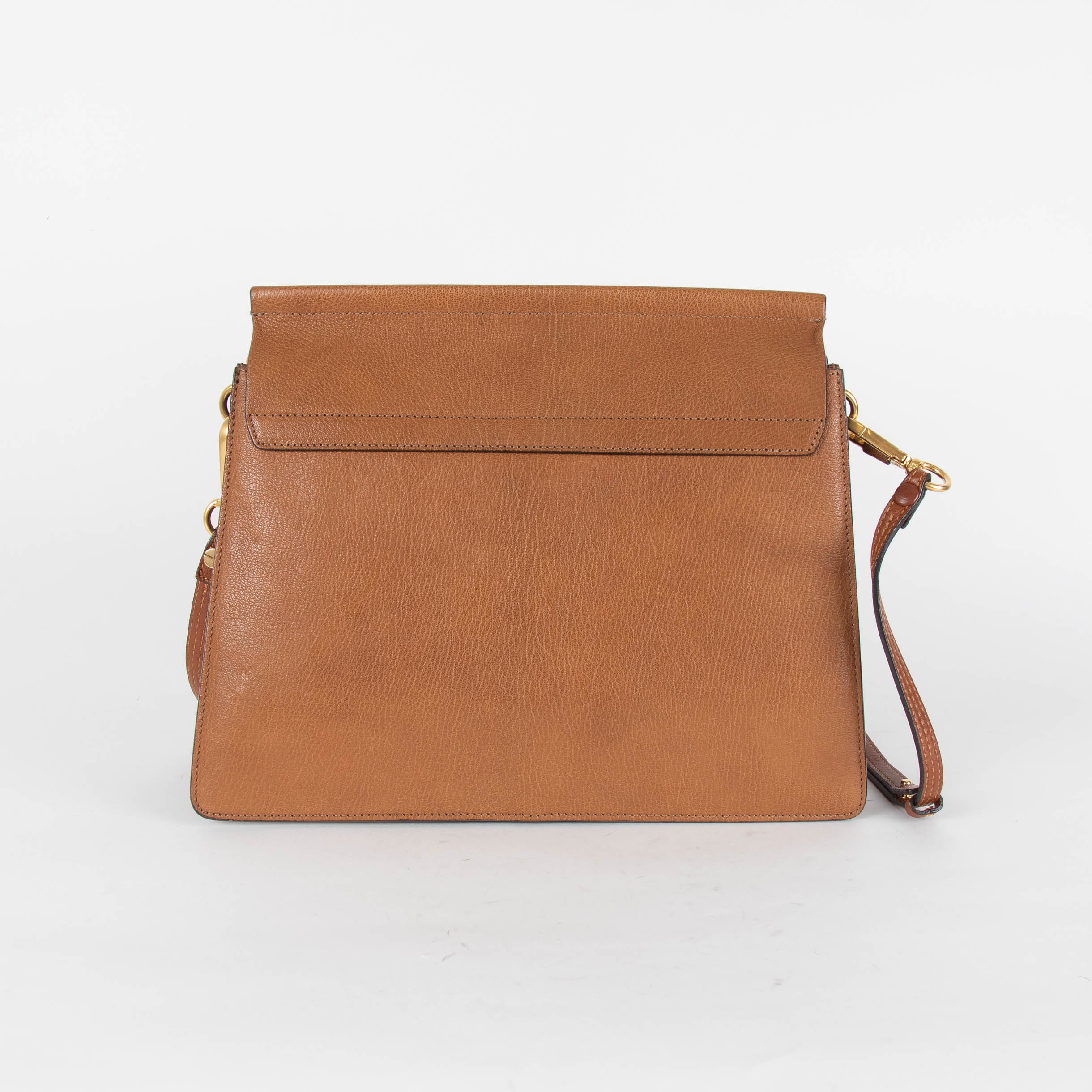 Chloe Tan Leather Faye Crossbody Bag - Image 5