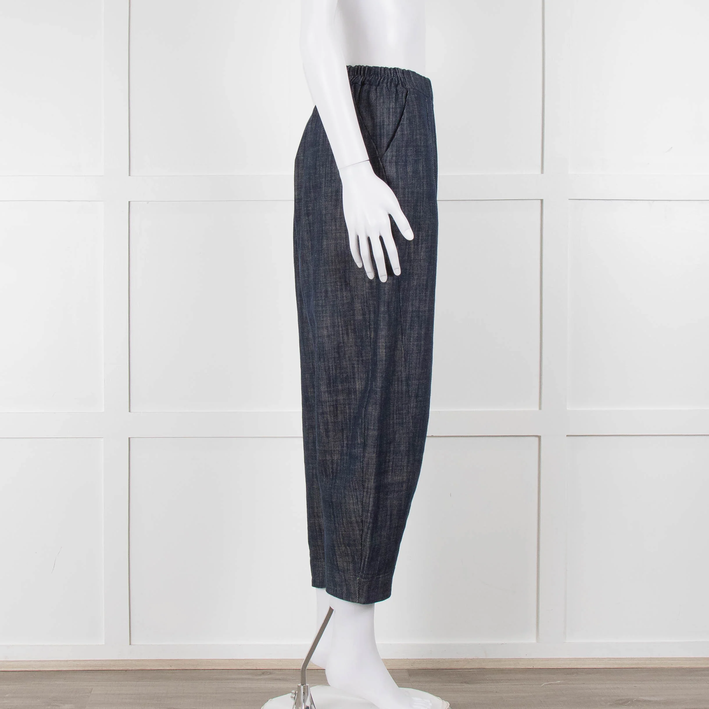 Choice Chambray Barrel Leg Pull On Trousers - Image 3