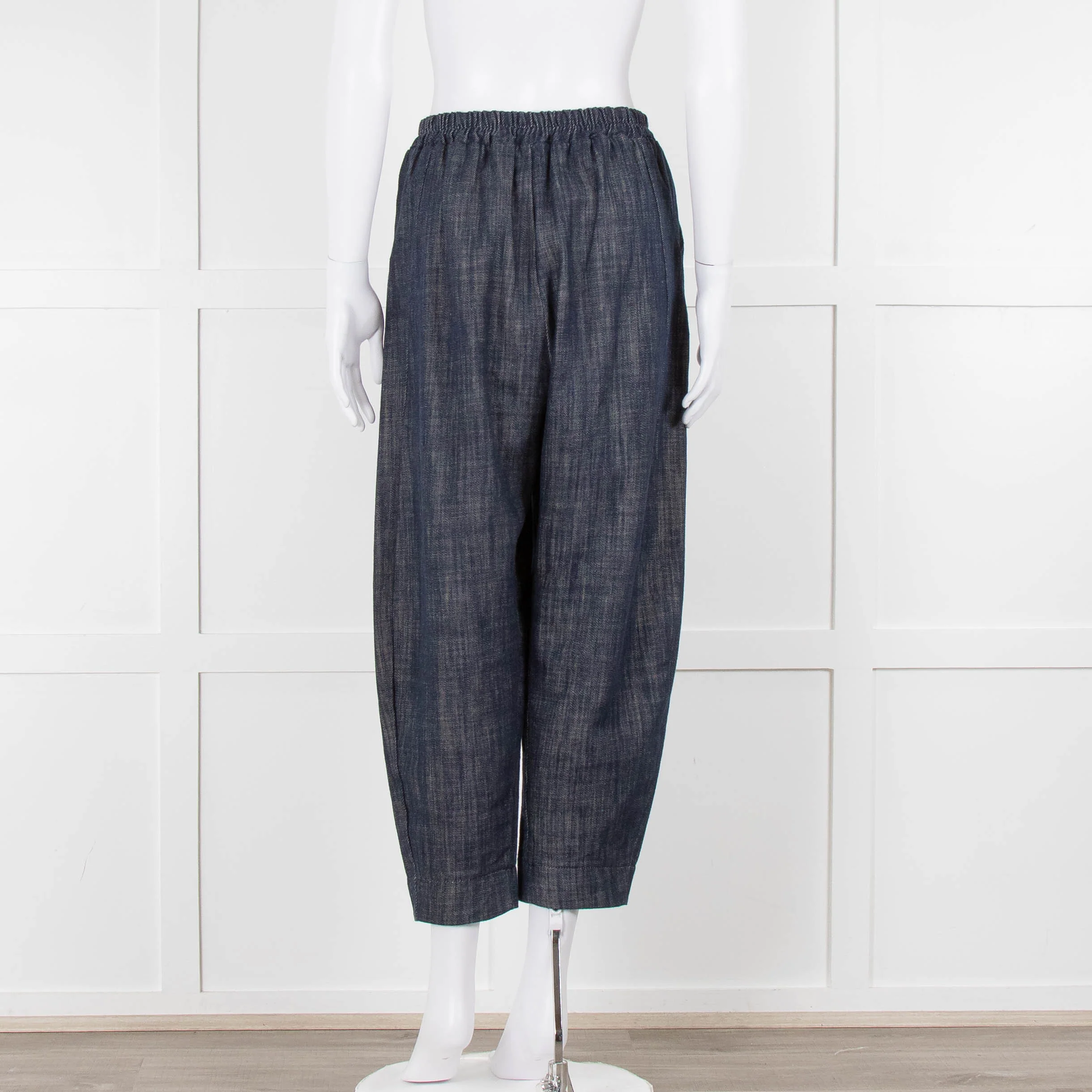 Choice Chambray Barrel Leg Pull On Trousers - Image 5