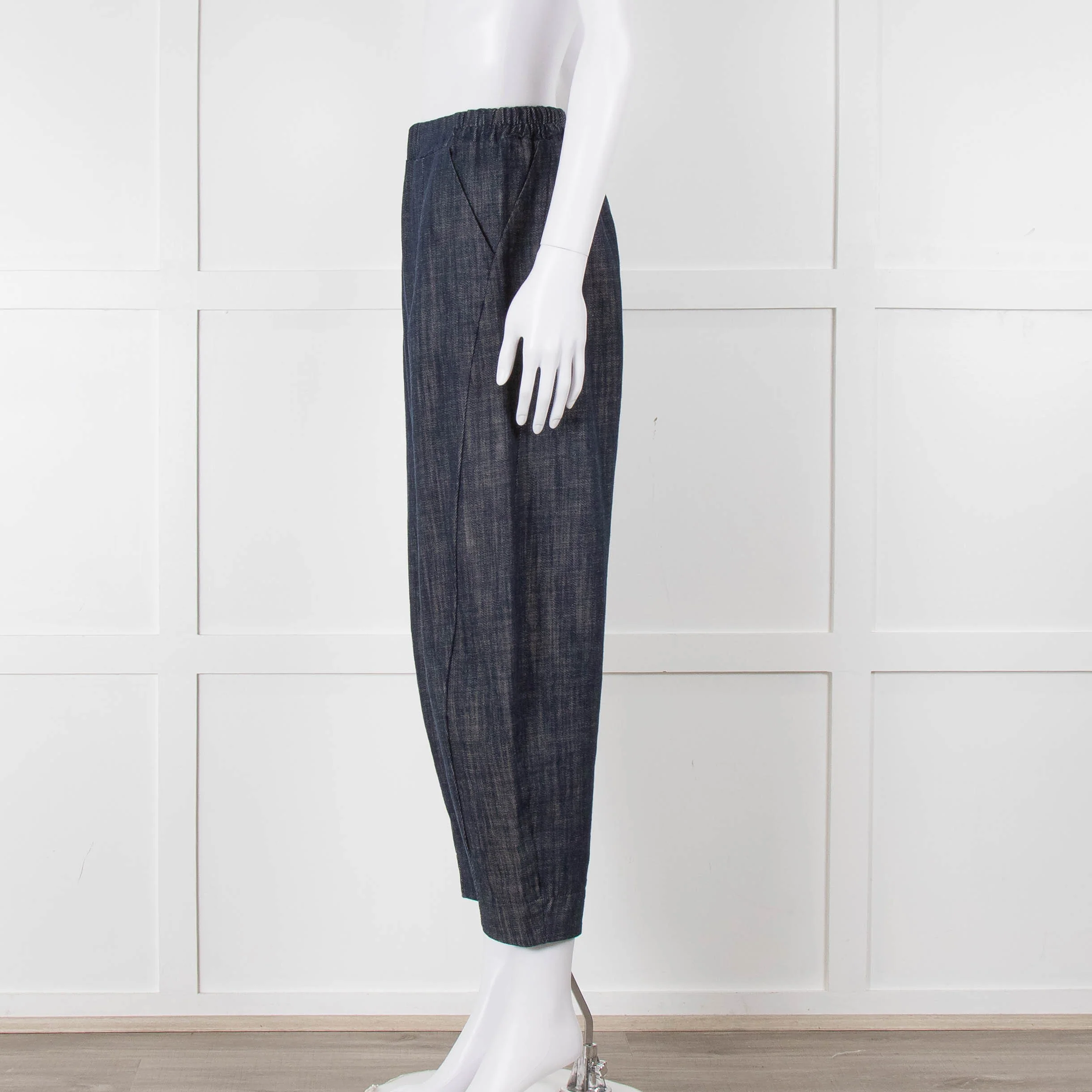 Choice Chambray Barrel Leg Pull On Trousers - Image 7