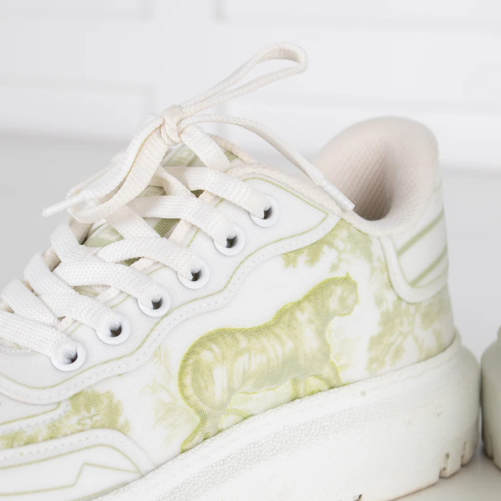 Christian Dior Addict White/Lime Sneakers - Image 9