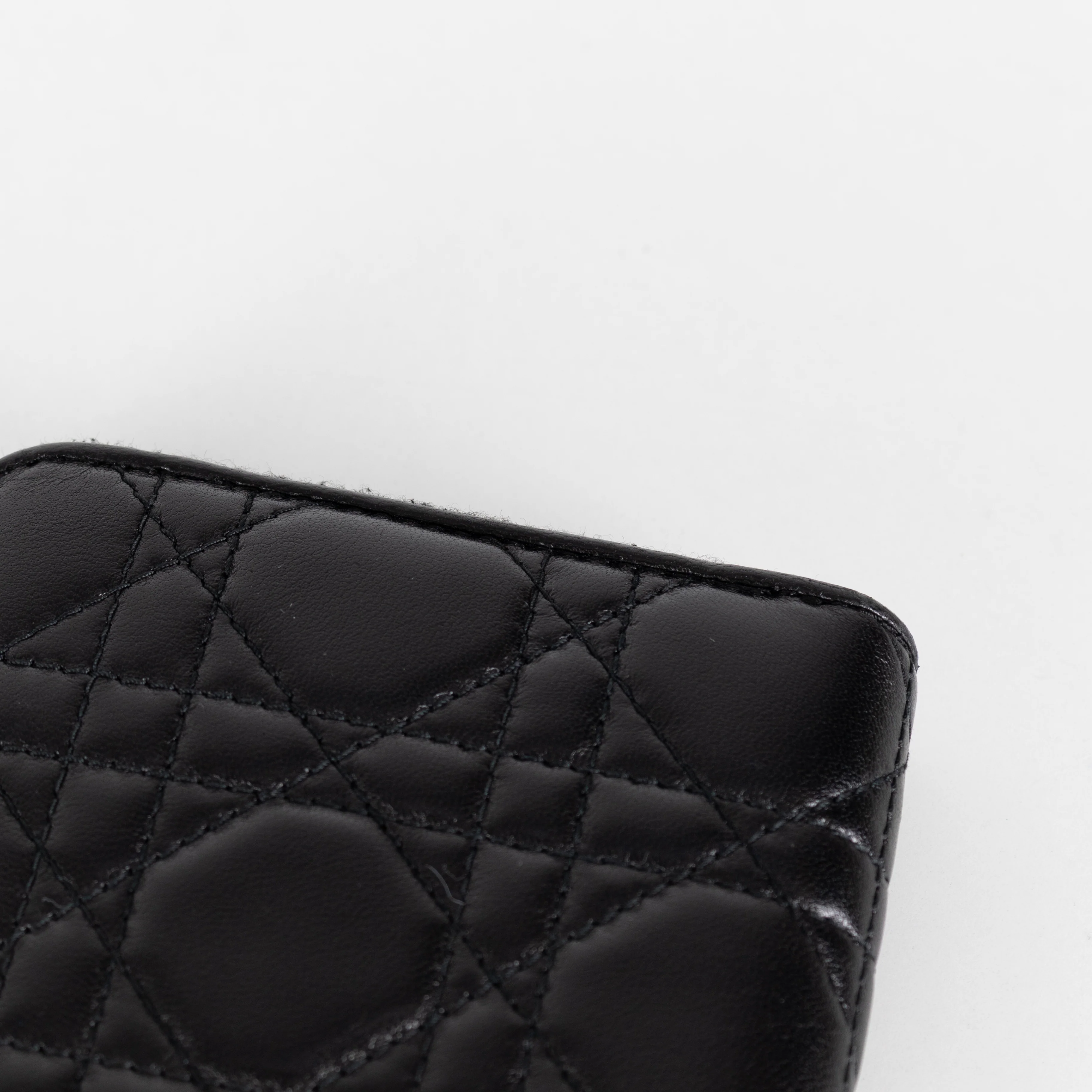 Christian Dior Black Cannage Lady Dior Wallet - Image 12