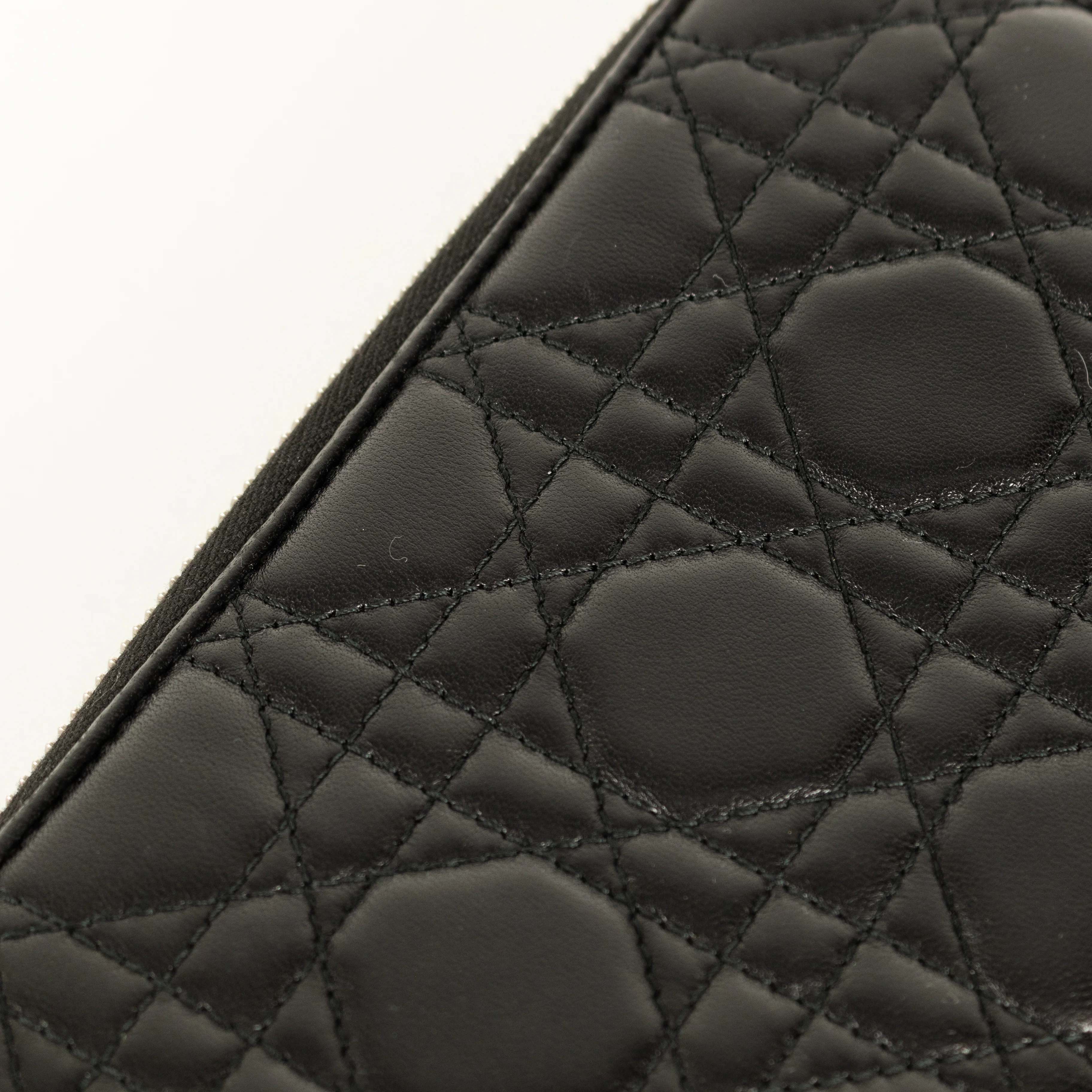 Christian Dior Black Cannage Lady Dior Wallet - Image 13