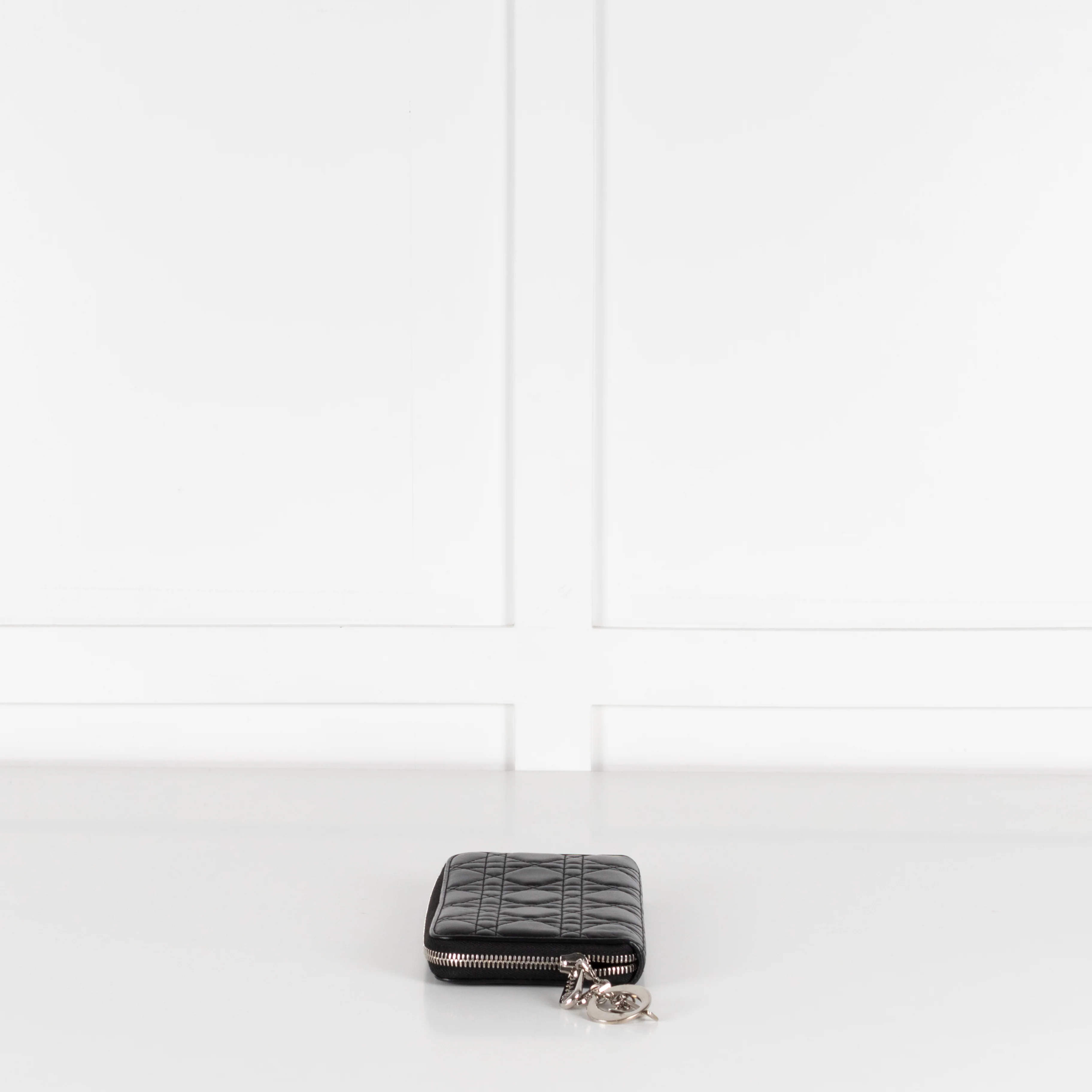 Christian Dior Black Cannage Lady Dior Wallet - Image 4