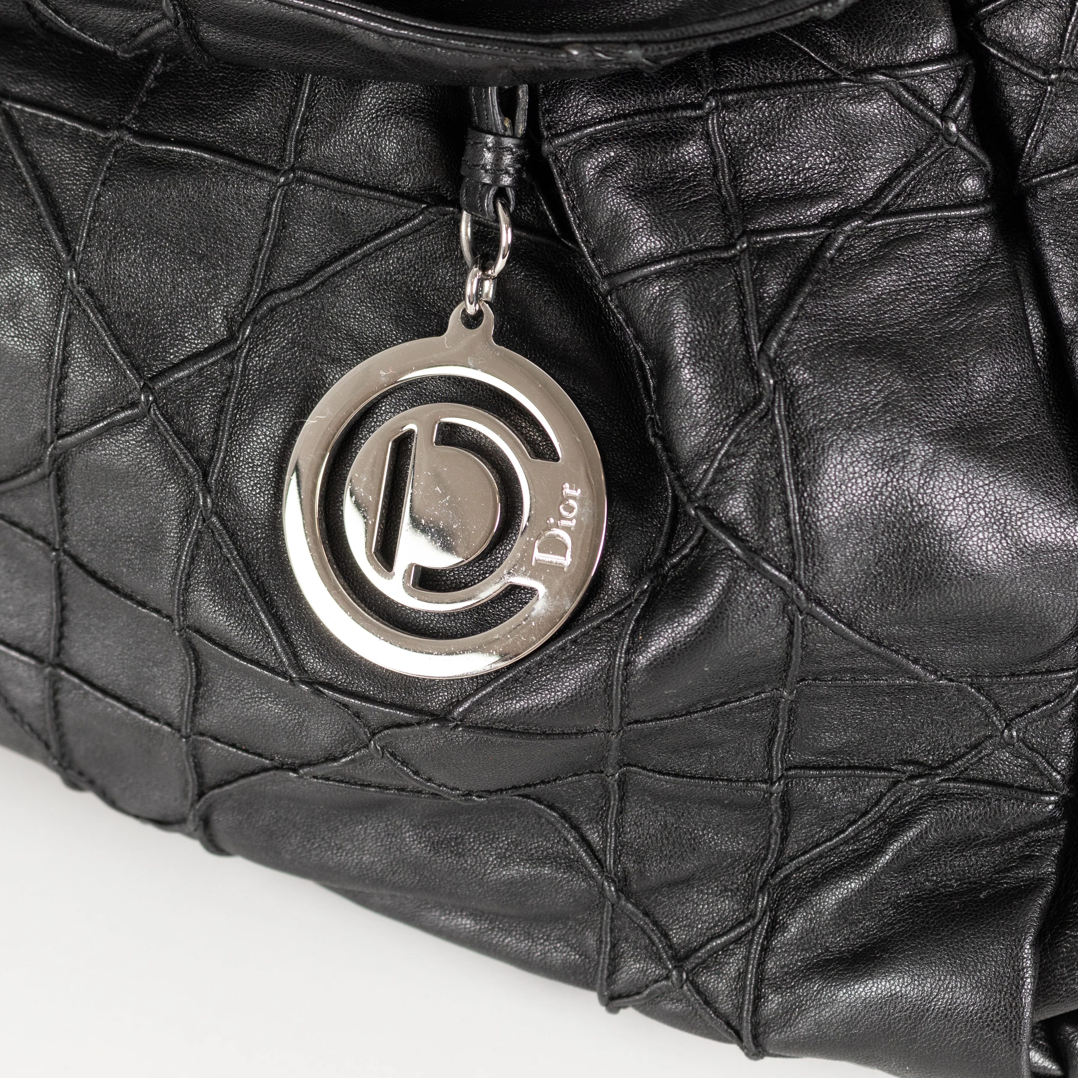 Christian Dior Black Le Trente Cannage Leather Tote Bag - Image 12