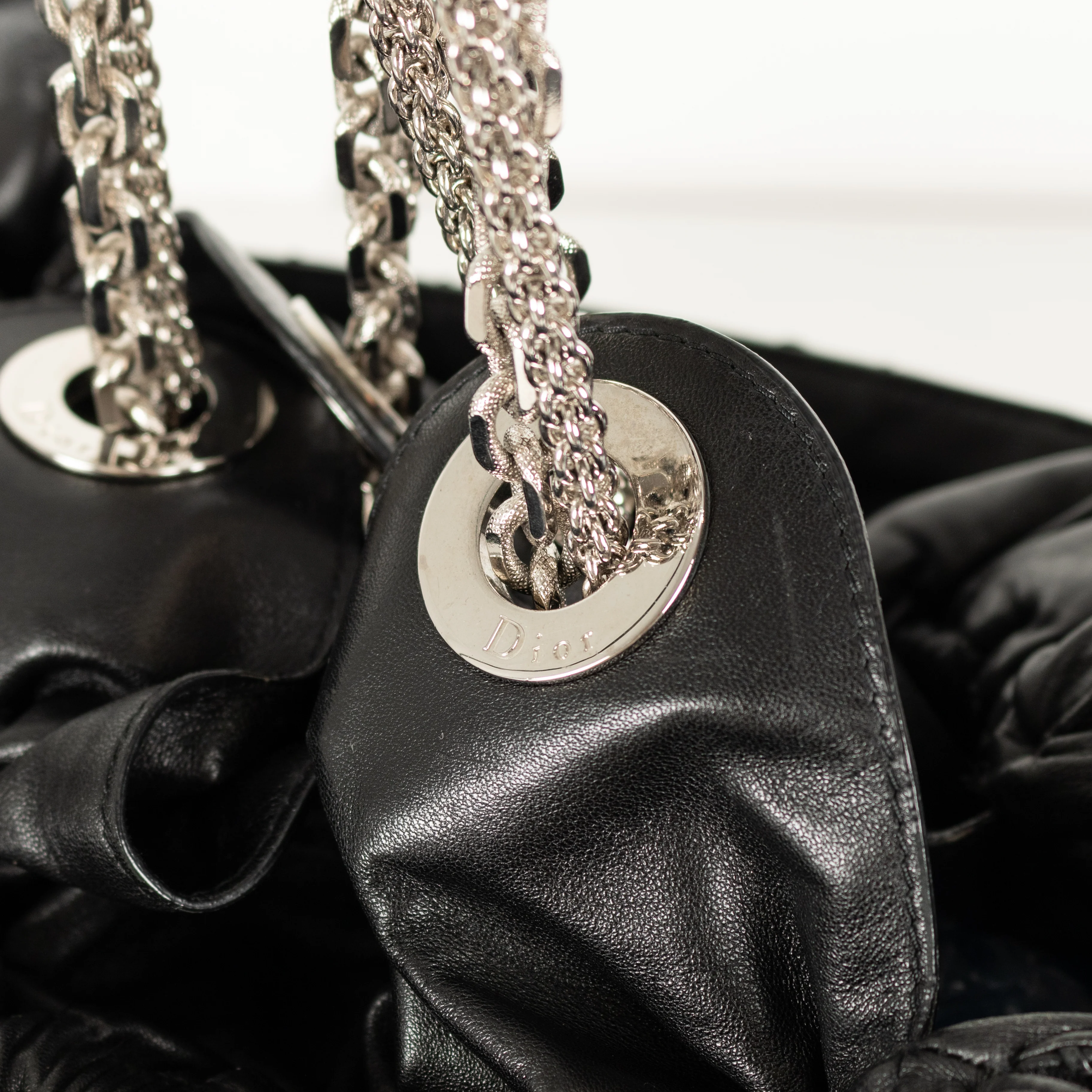Christian Dior Black Le Trente Cannage Leather Tote Bag - Image 13