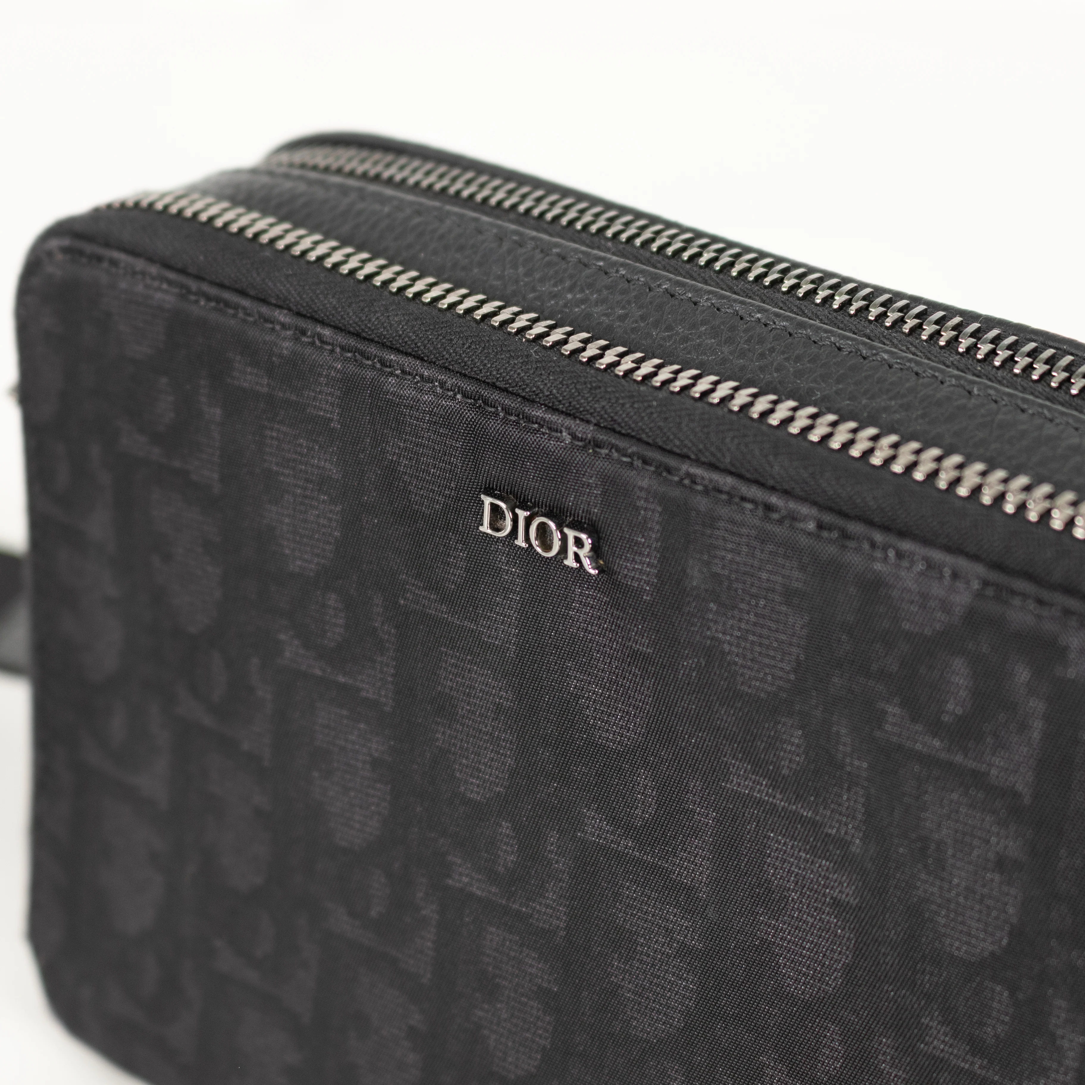 Christian Dior Black Oblique Galaxy Nylon Messenger Bag - Image 14