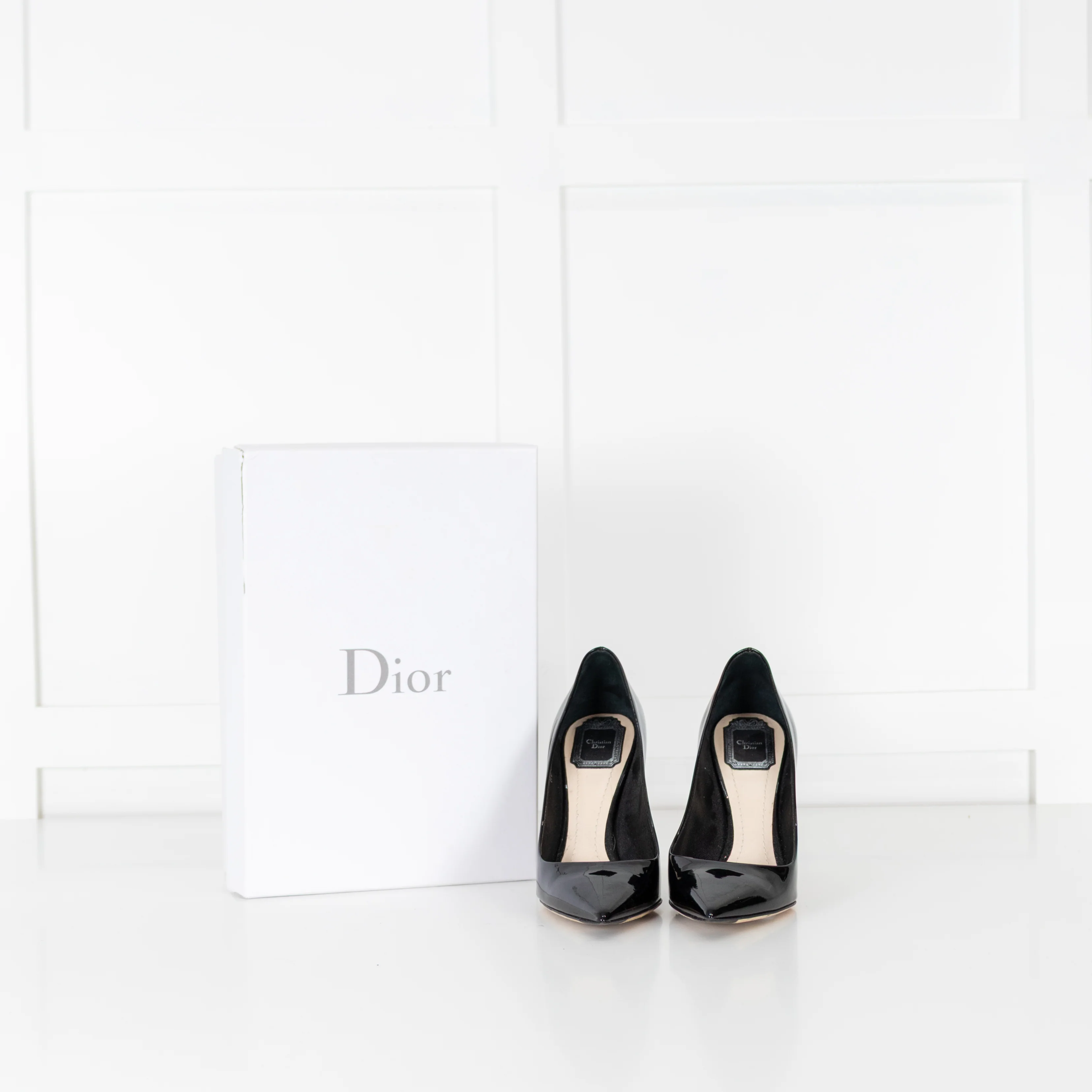 Christian Dior Black Patent Court Shoe - Image 2