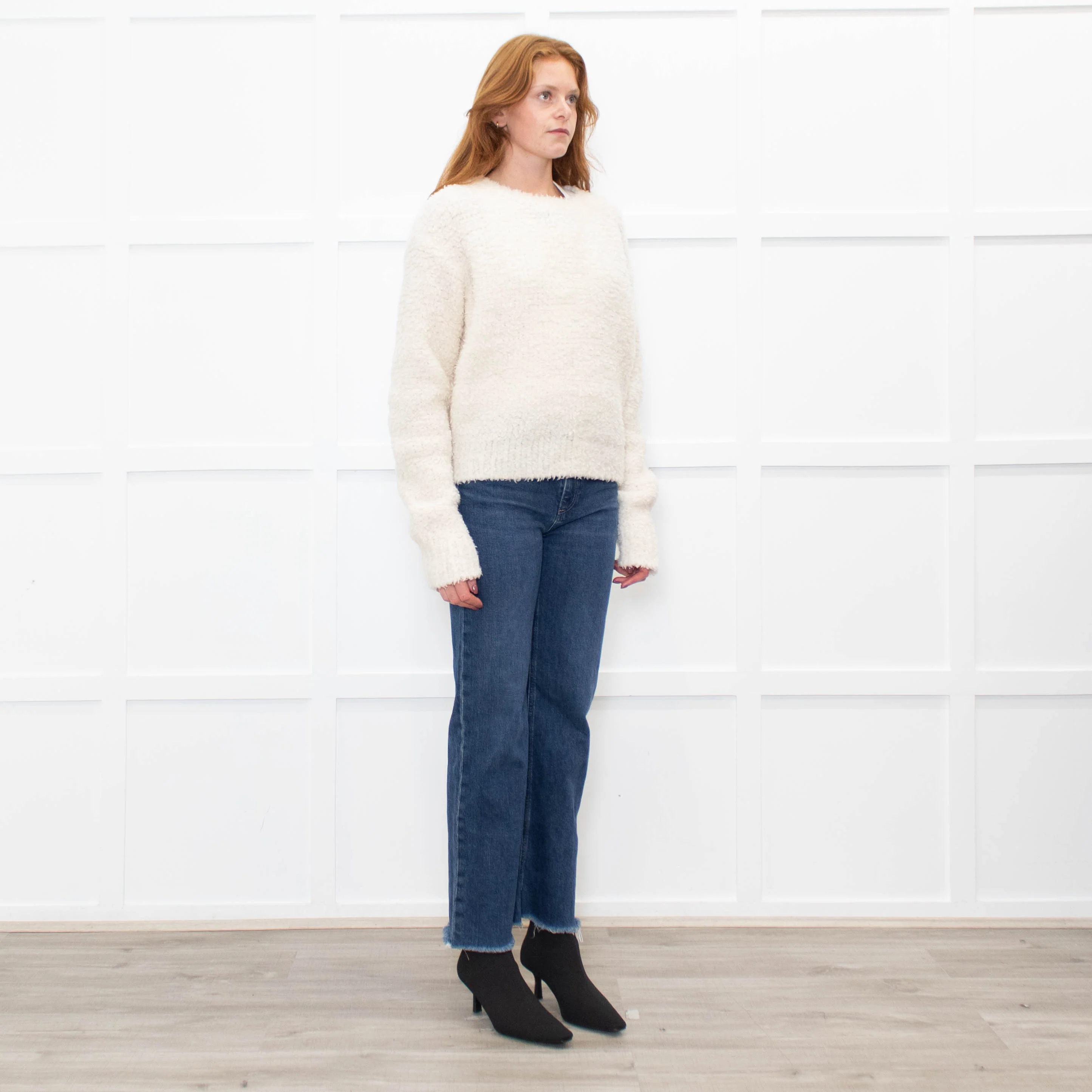 Christian Dior Cream 'J'Adior' Fluffy Jumper - Image 7