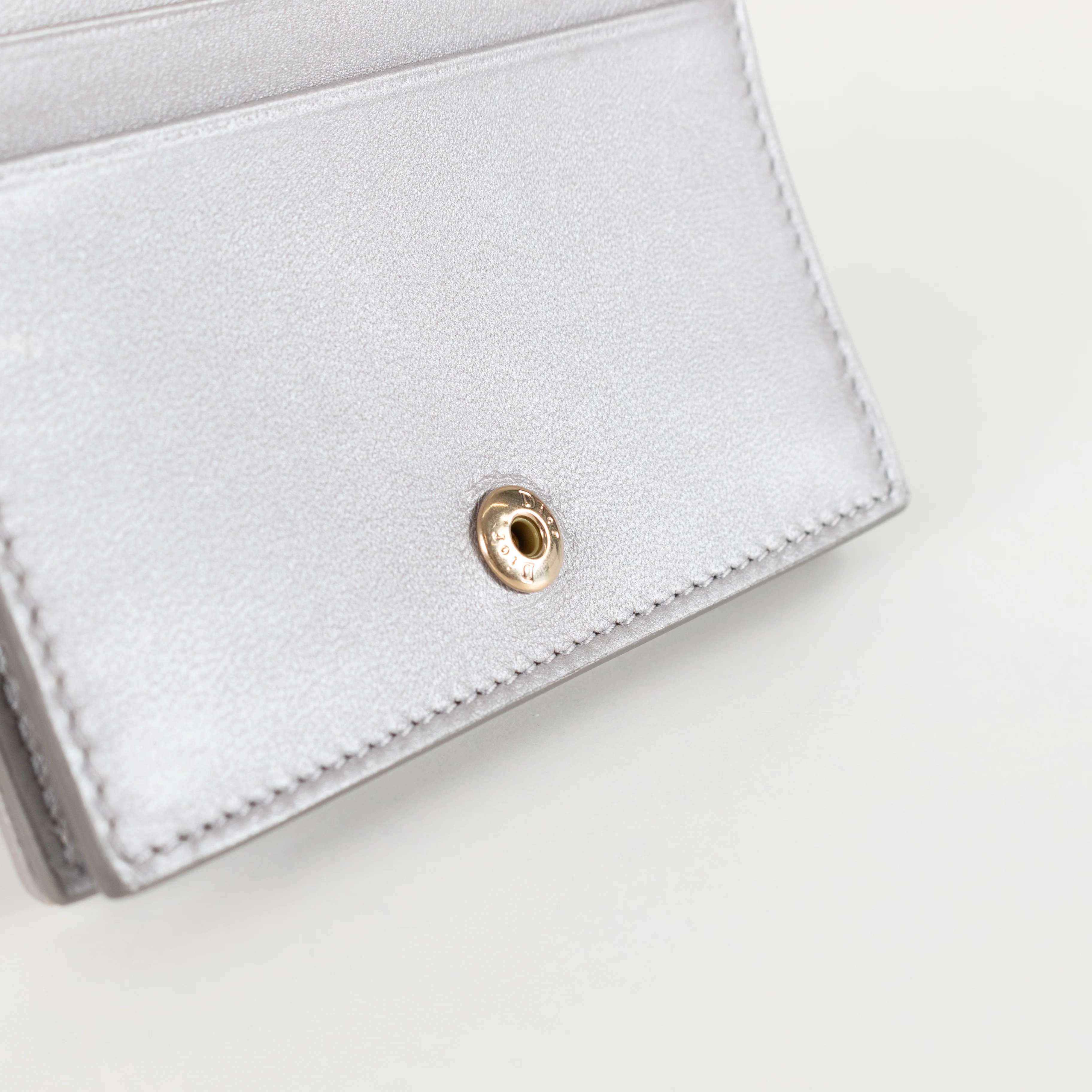 Christian Dior Silver Cannage Fold Wallet - Image 15