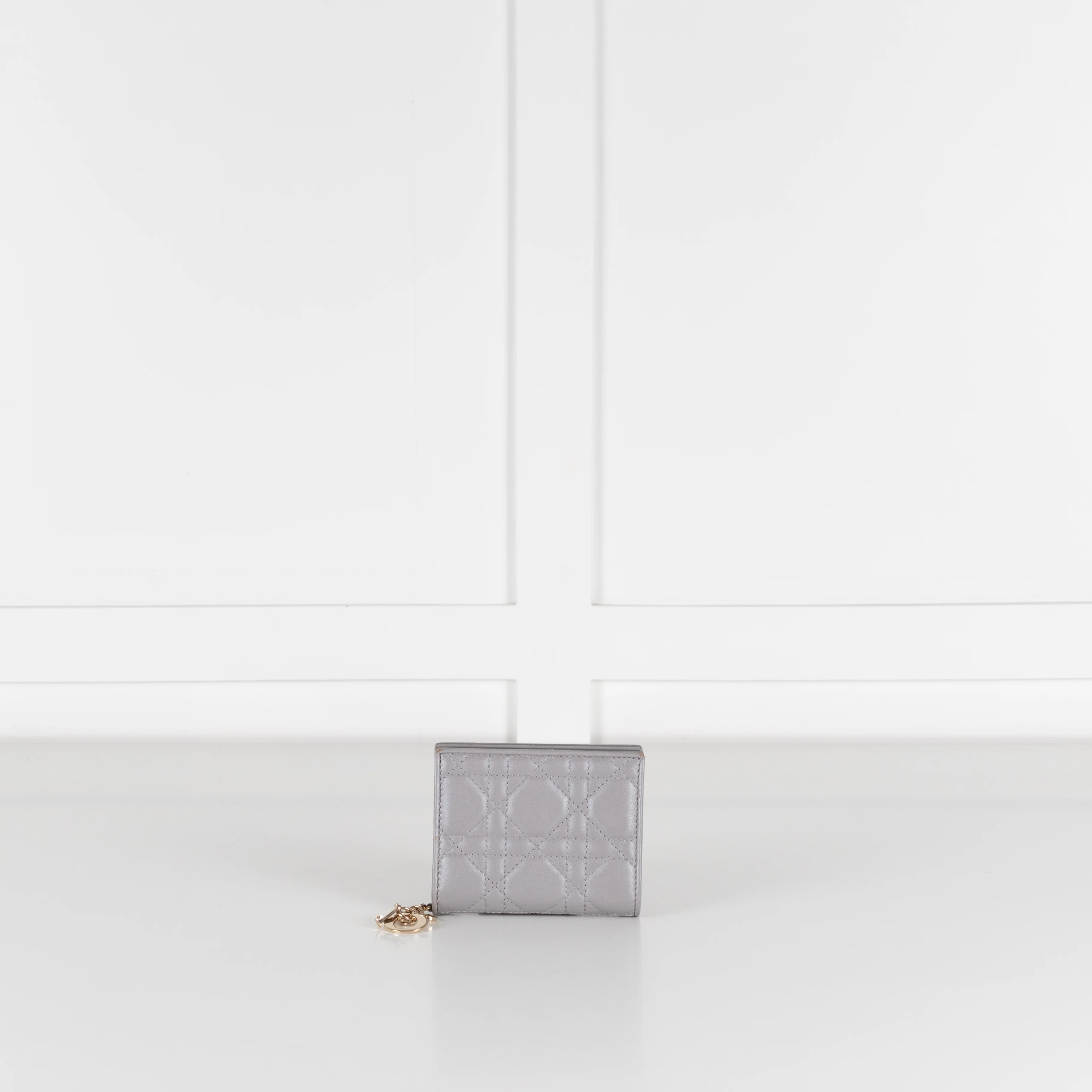 Christian Dior Silver Cannage Fold Wallet - Image 3