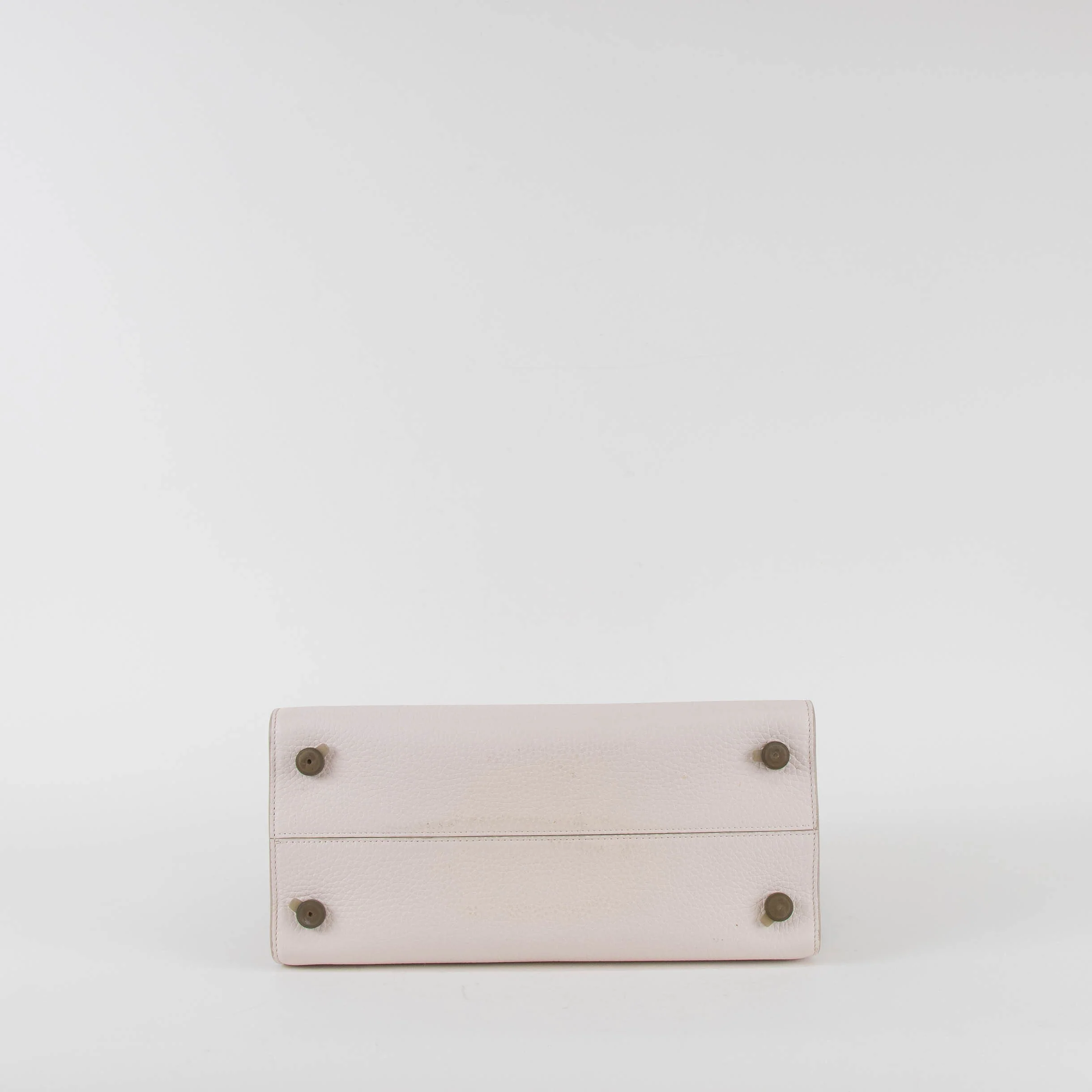 Christian Dior White Pebbled Leather Diorever Bag - Image 8