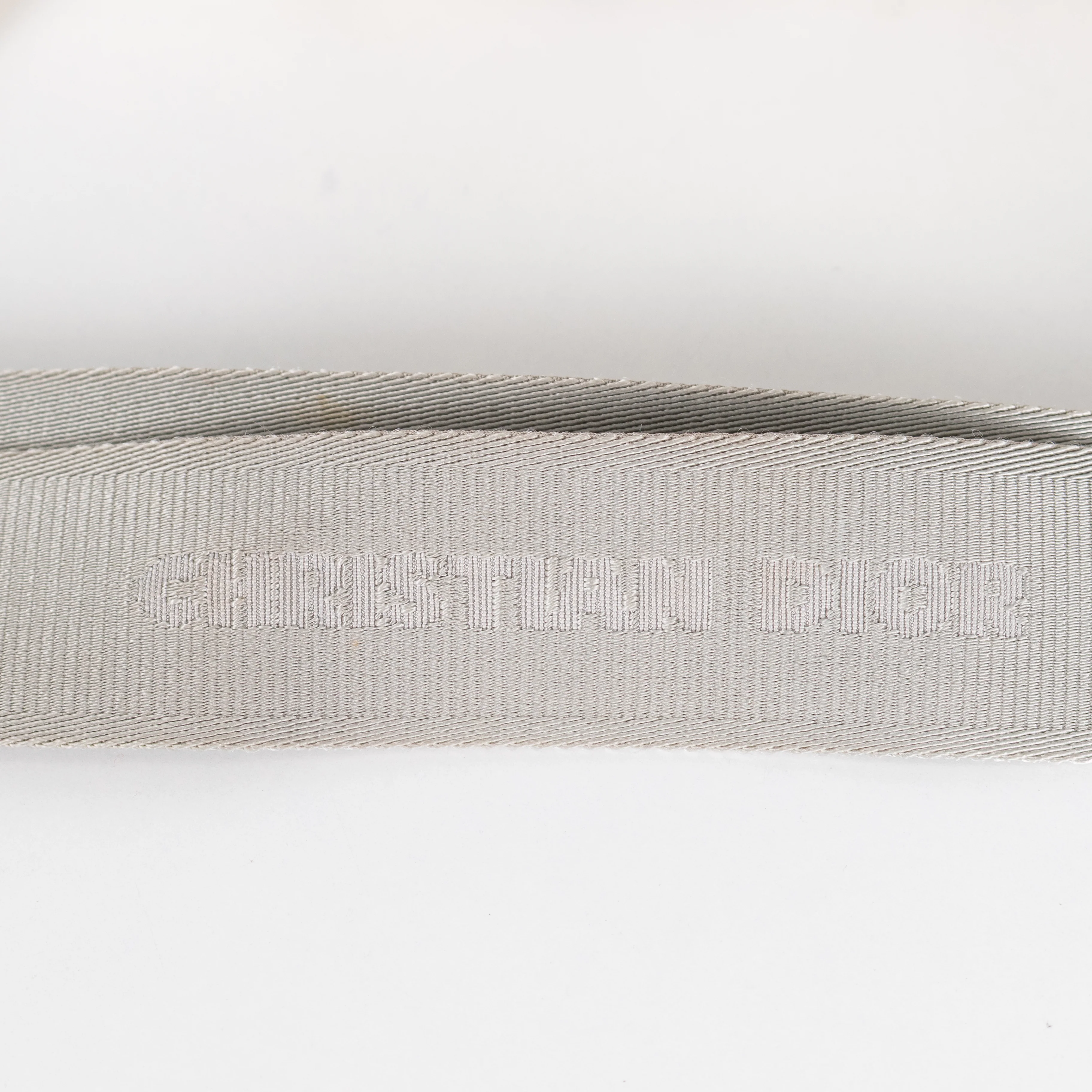 Christian Dior x Daniel Arsham White Leather Logo Roller Bag - Image 10