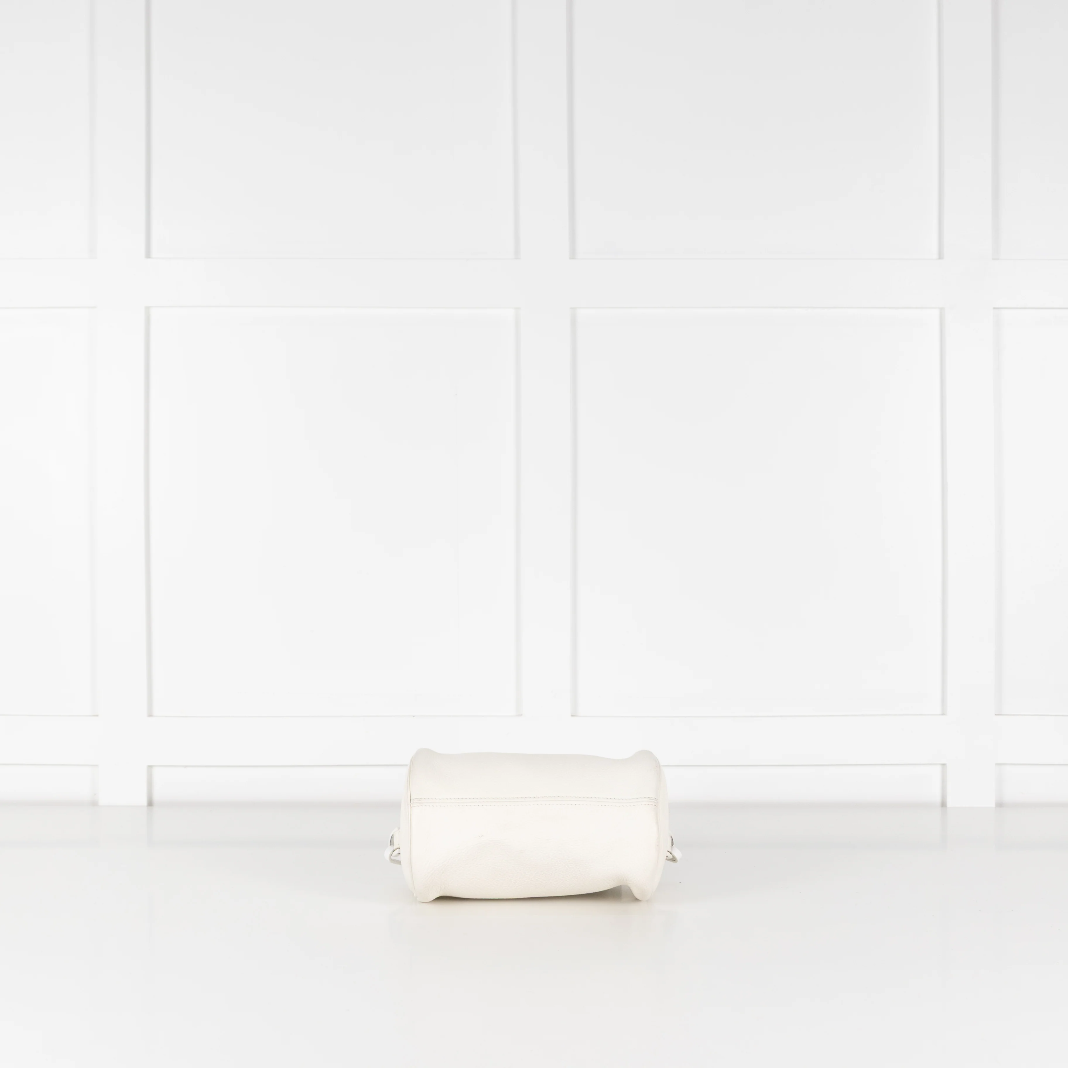 Christian Dior x Daniel Arsham White Leather Logo Roller Bag - Image 8