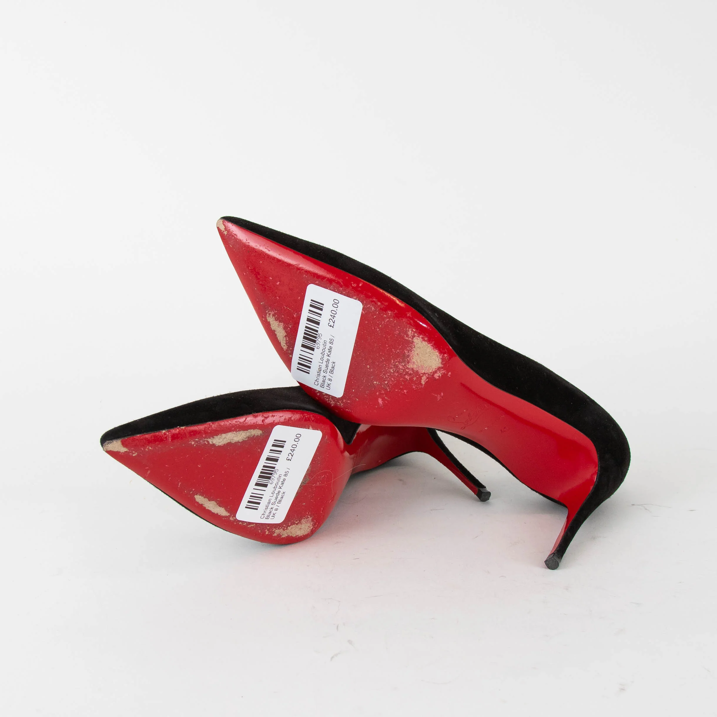 Christian Louboutin Black Suede Kate 85 - Image 7
