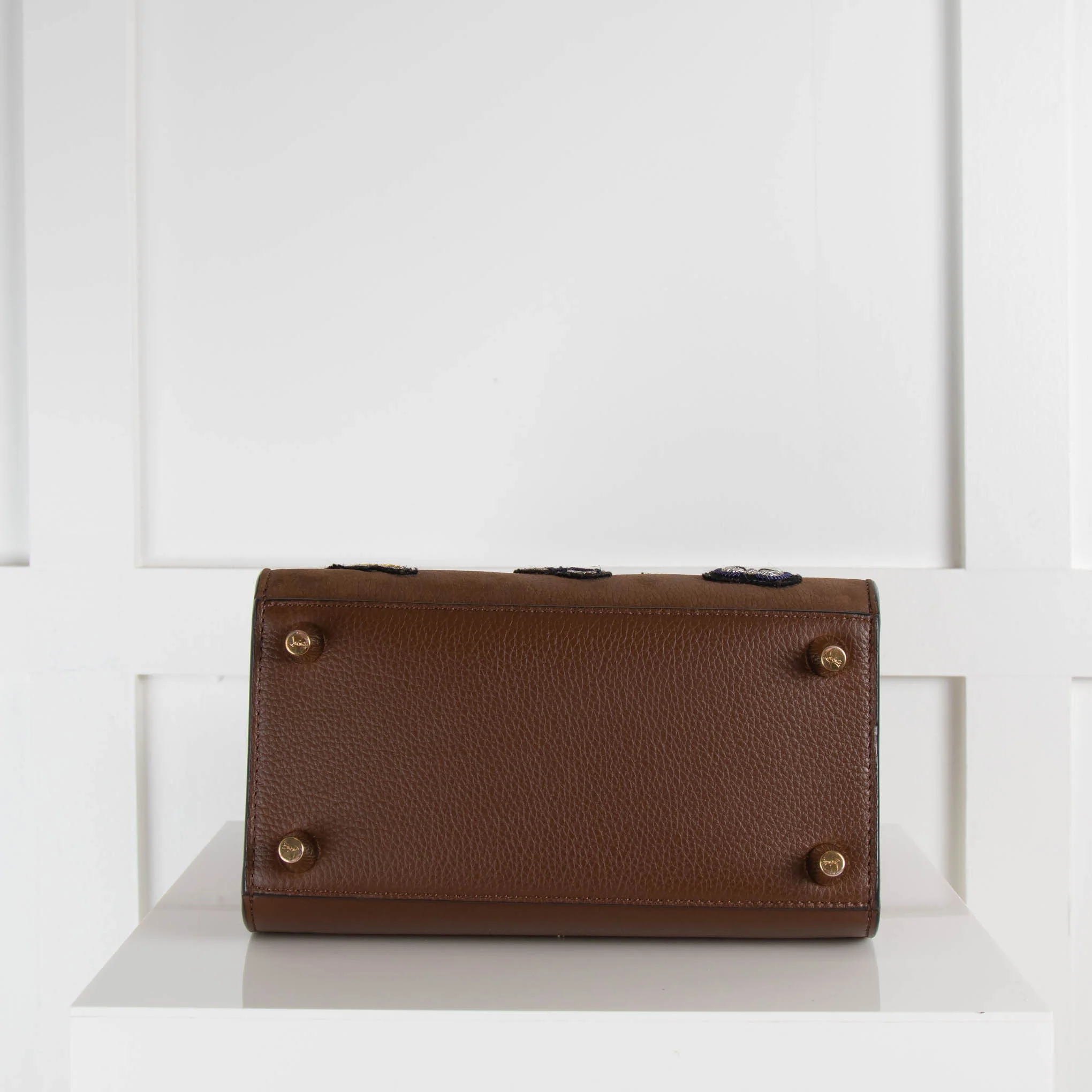 Christian Louboutin Brown Nubuck Paloma Patch Bag - Image 5
