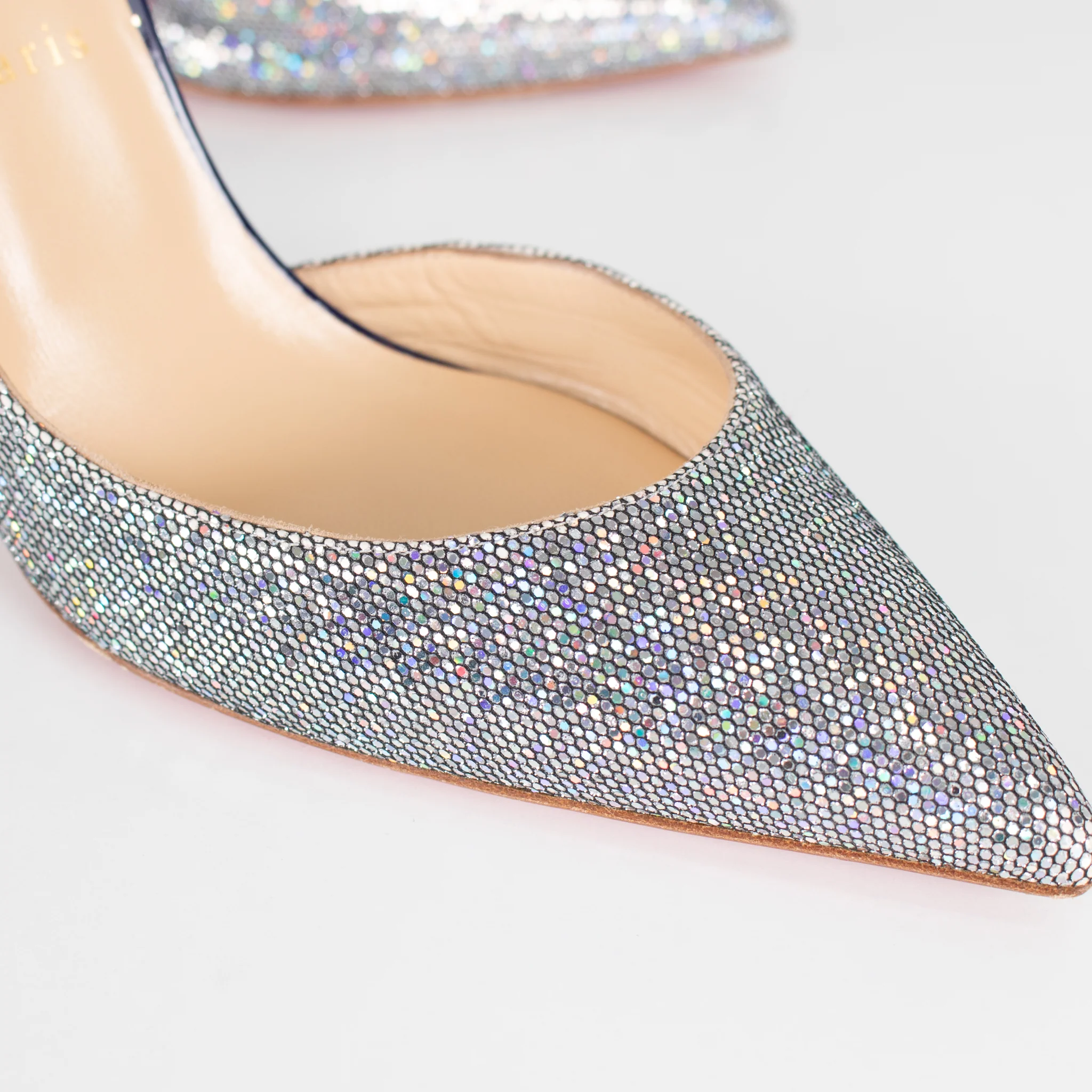Christian Louboutin Glitter Disco Heels - Image 12