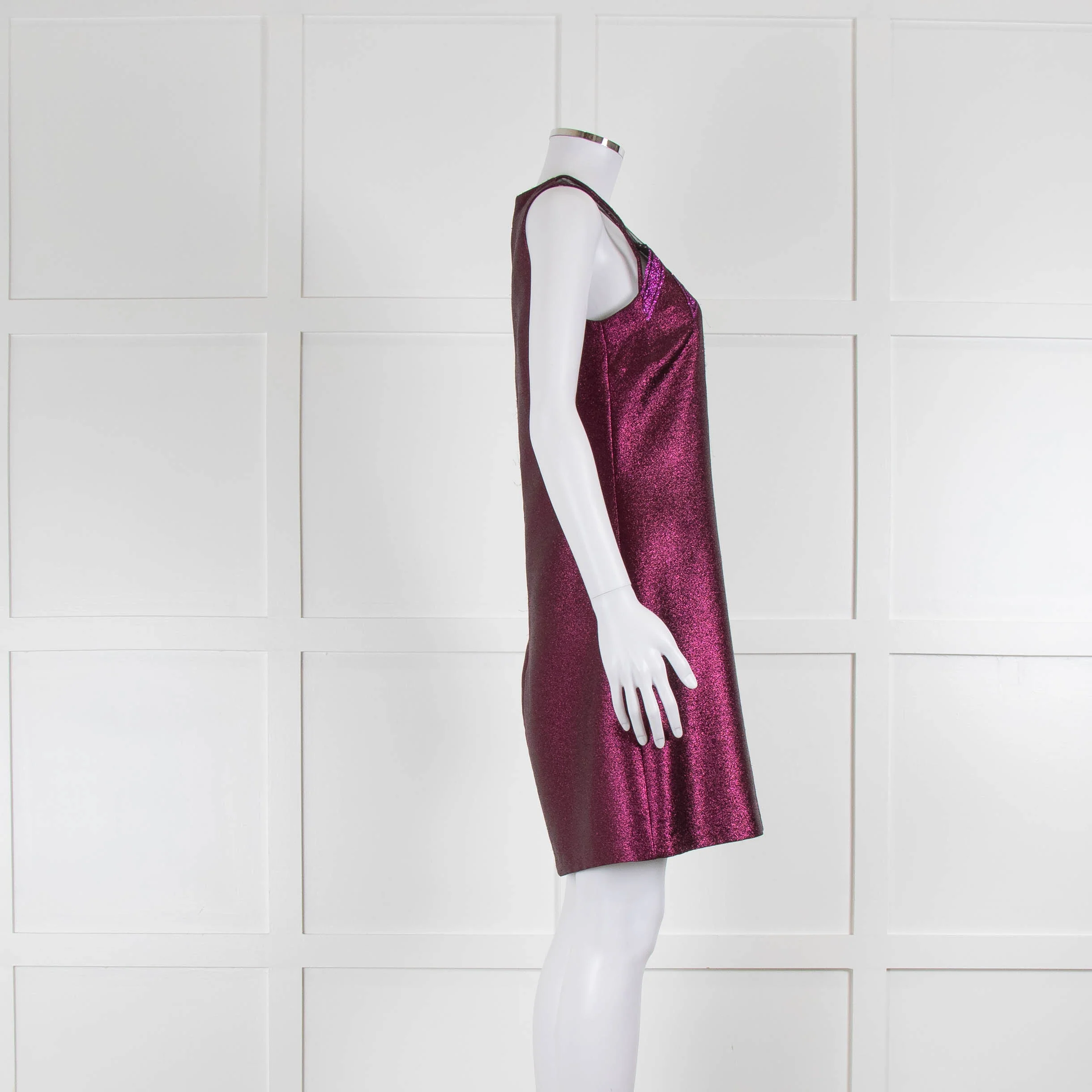 Christopher Kane Sleeveless Pink Sparkly Dress With Pink Glitter Detail - Image 2