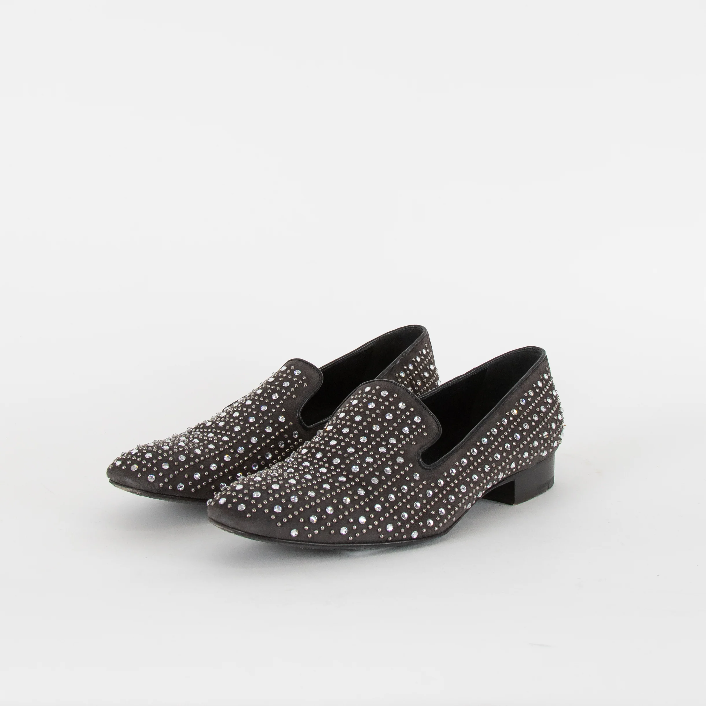 Church's Black Suede Crystal Classic Slipper - Image 2