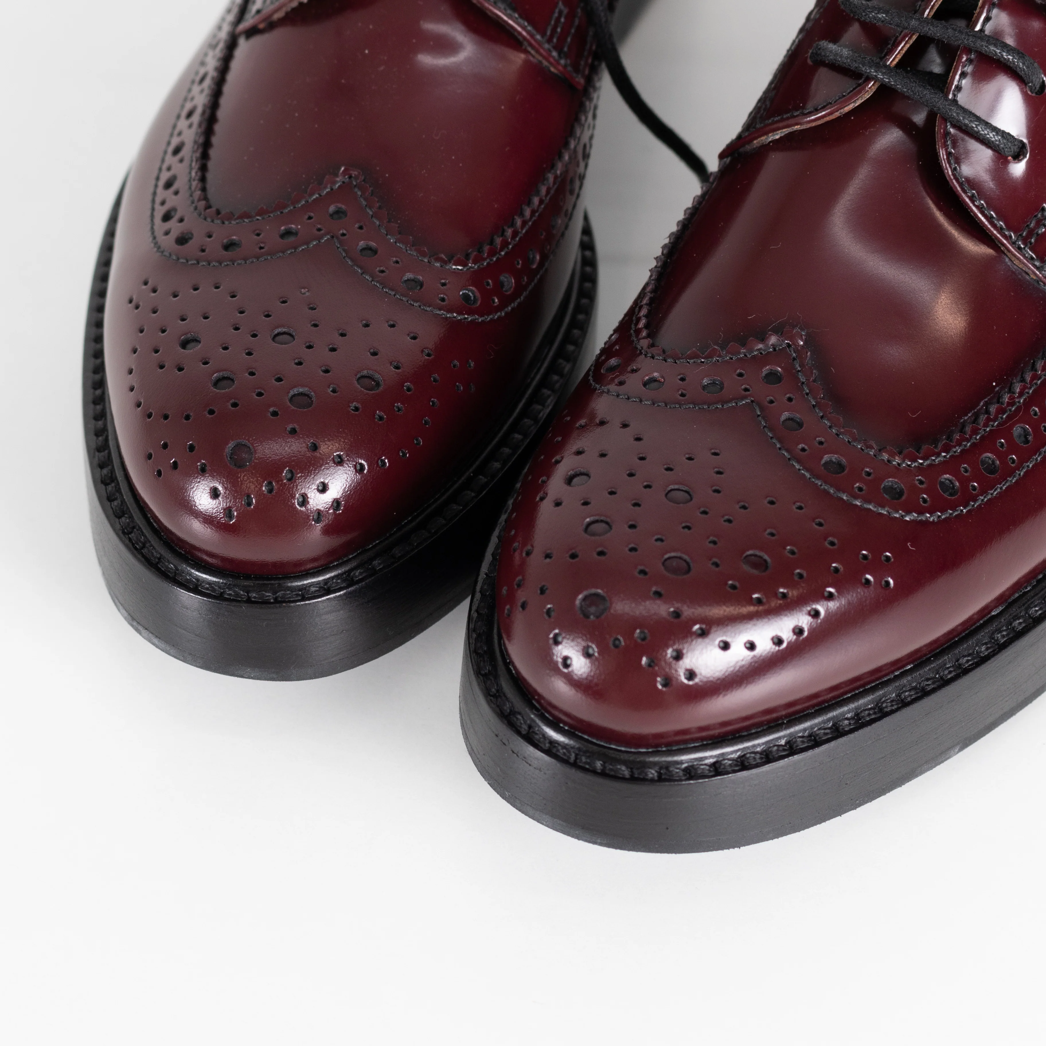 Church's Burgundy Wingtip Brogue Leather Shoes - Image 10