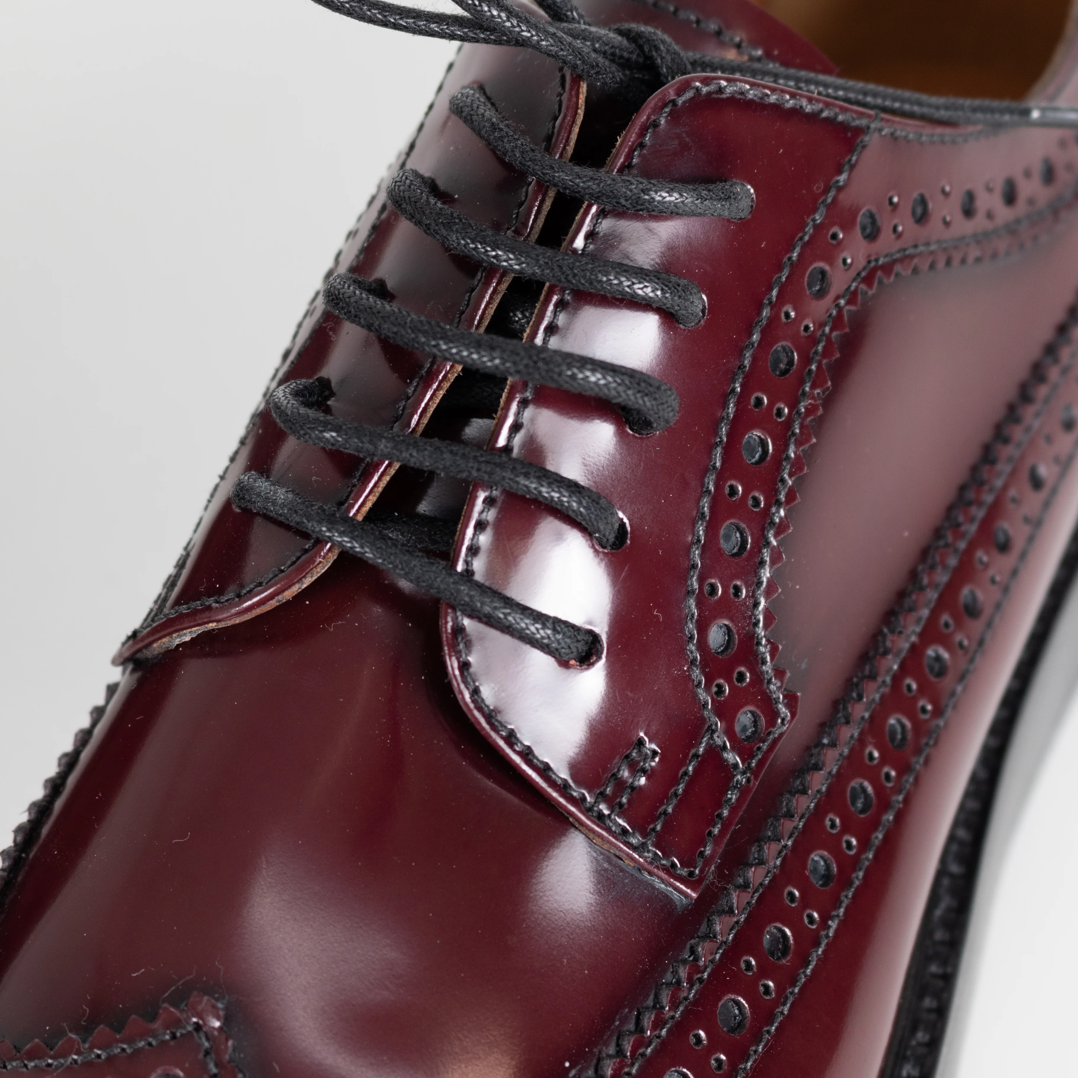 Church's Burgundy Wingtip Brogue Leather Shoes - Image 11