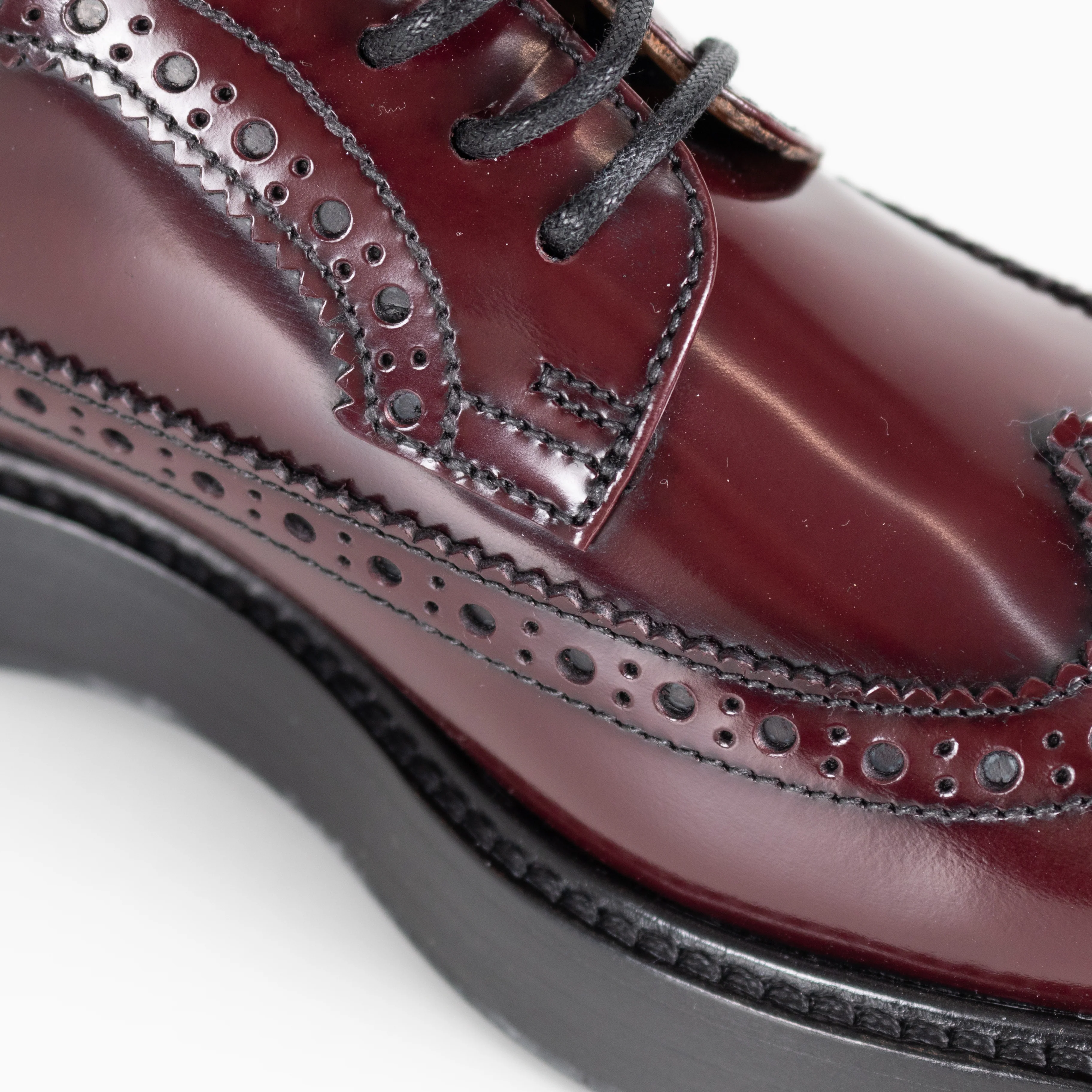 Church's Burgundy Wingtip Brogue Leather Shoes - Image 14