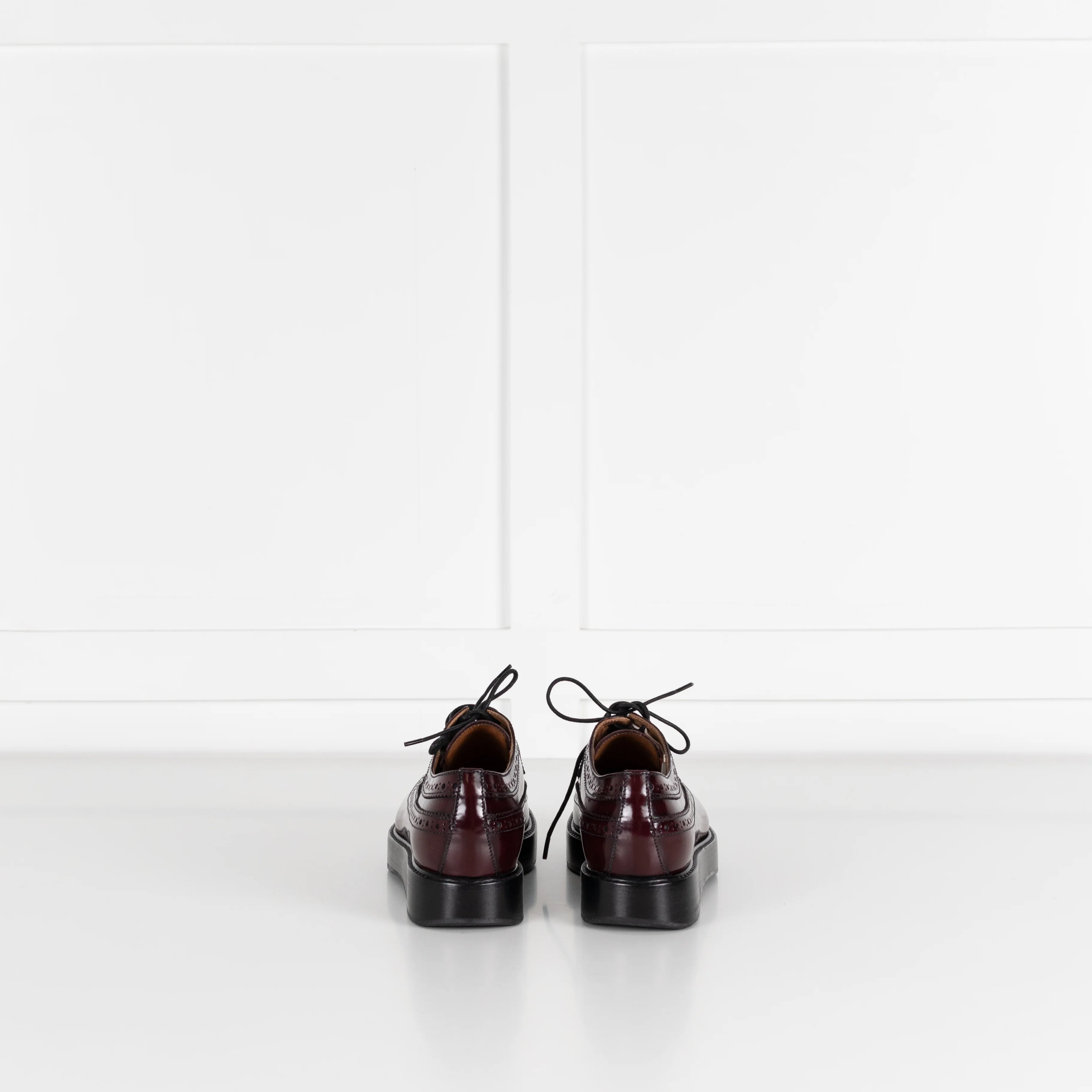 Church's Burgundy Wingtip Brogue Leather Shoes - Image 5