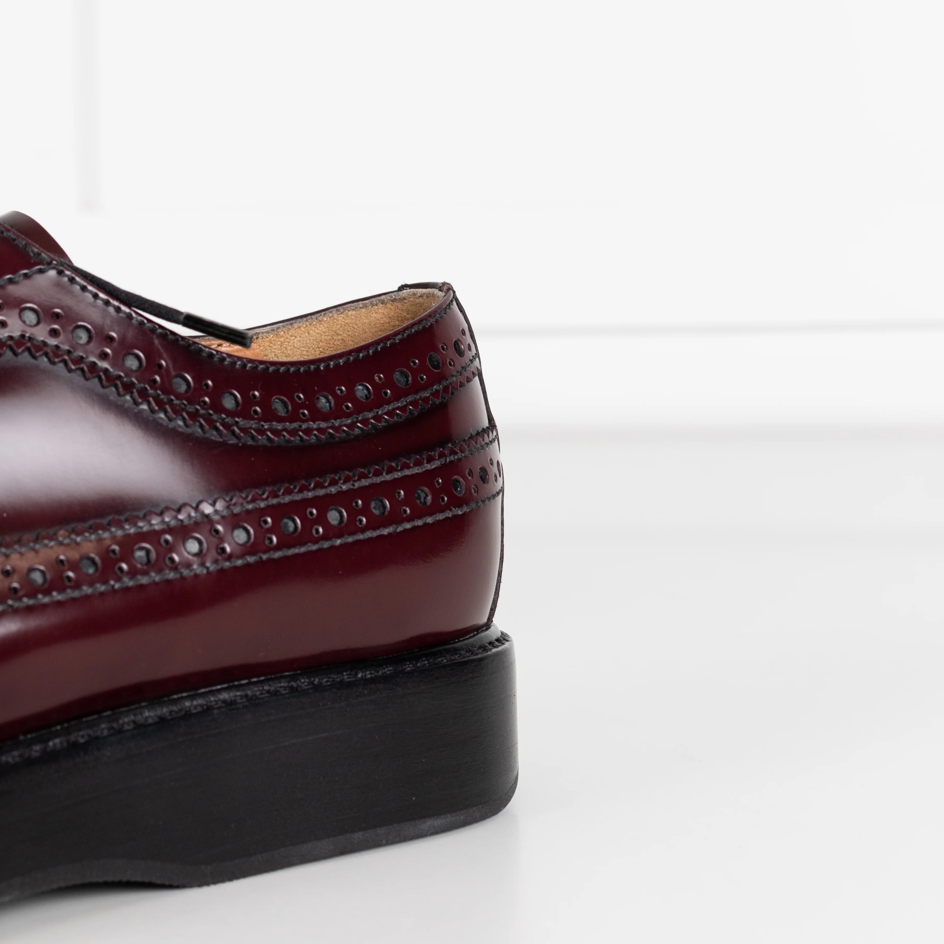 Church's Burgundy Wingtip Brogue Leather Shoes - Image 9