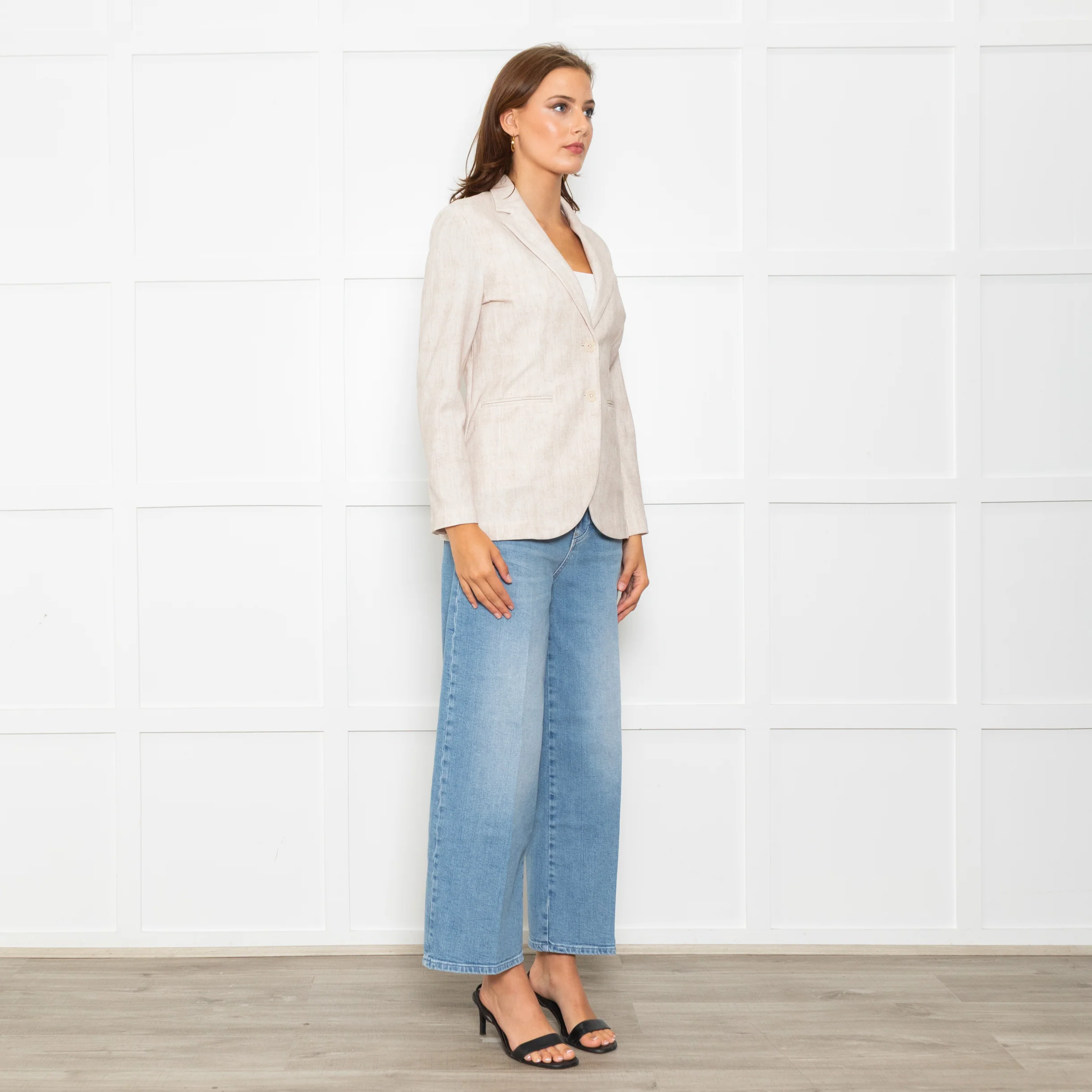 Circolo 1901 Beige Cotton Blazer Jacket - Image 7