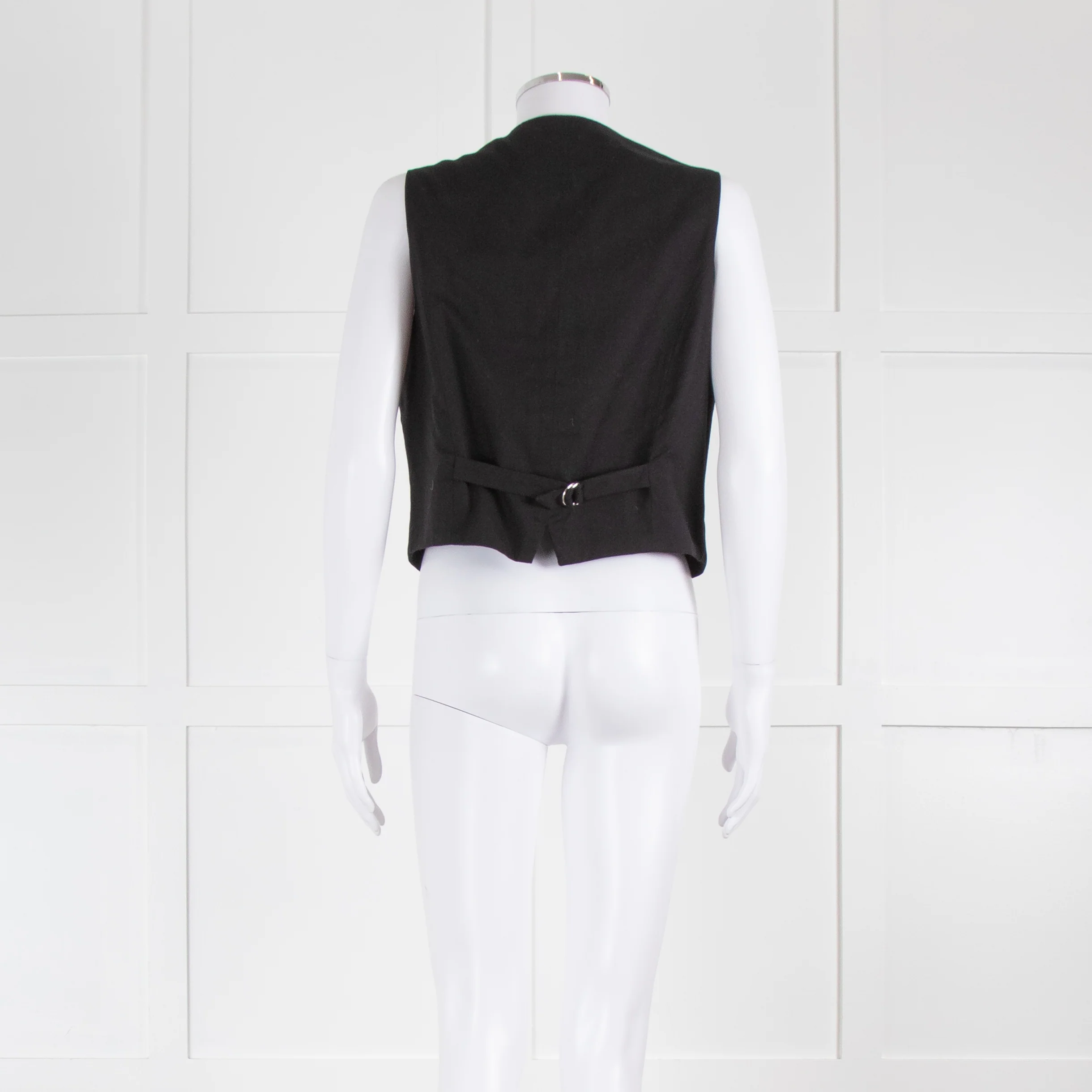 Citizens Of Humanity Black Cotton Waistcoat - Image 3