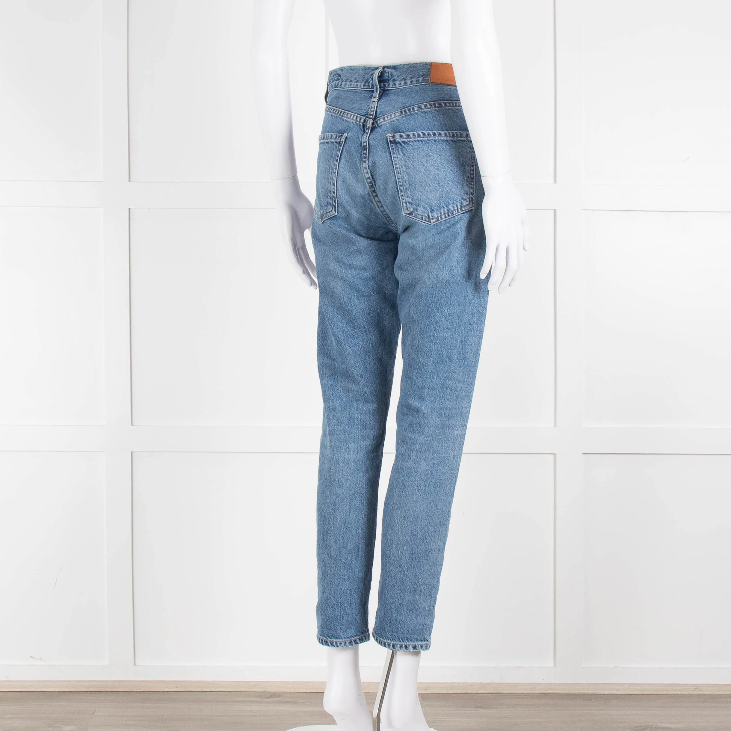 Citizens of Humanity Mid Blue Slim Leg Crop Jean - Image 4