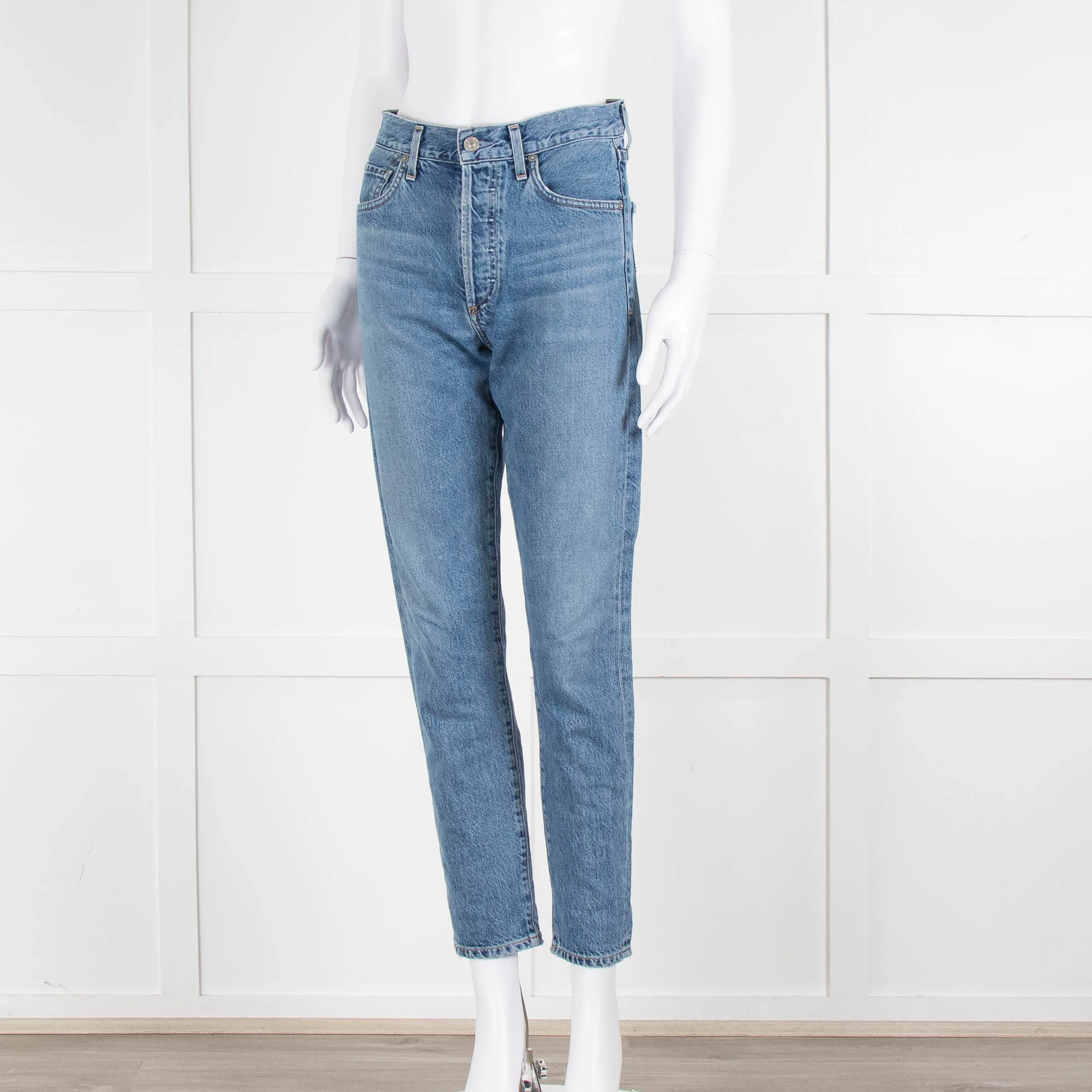 Citizens of Humanity Mid Blue Slim Leg Crop Jean - Image 8
