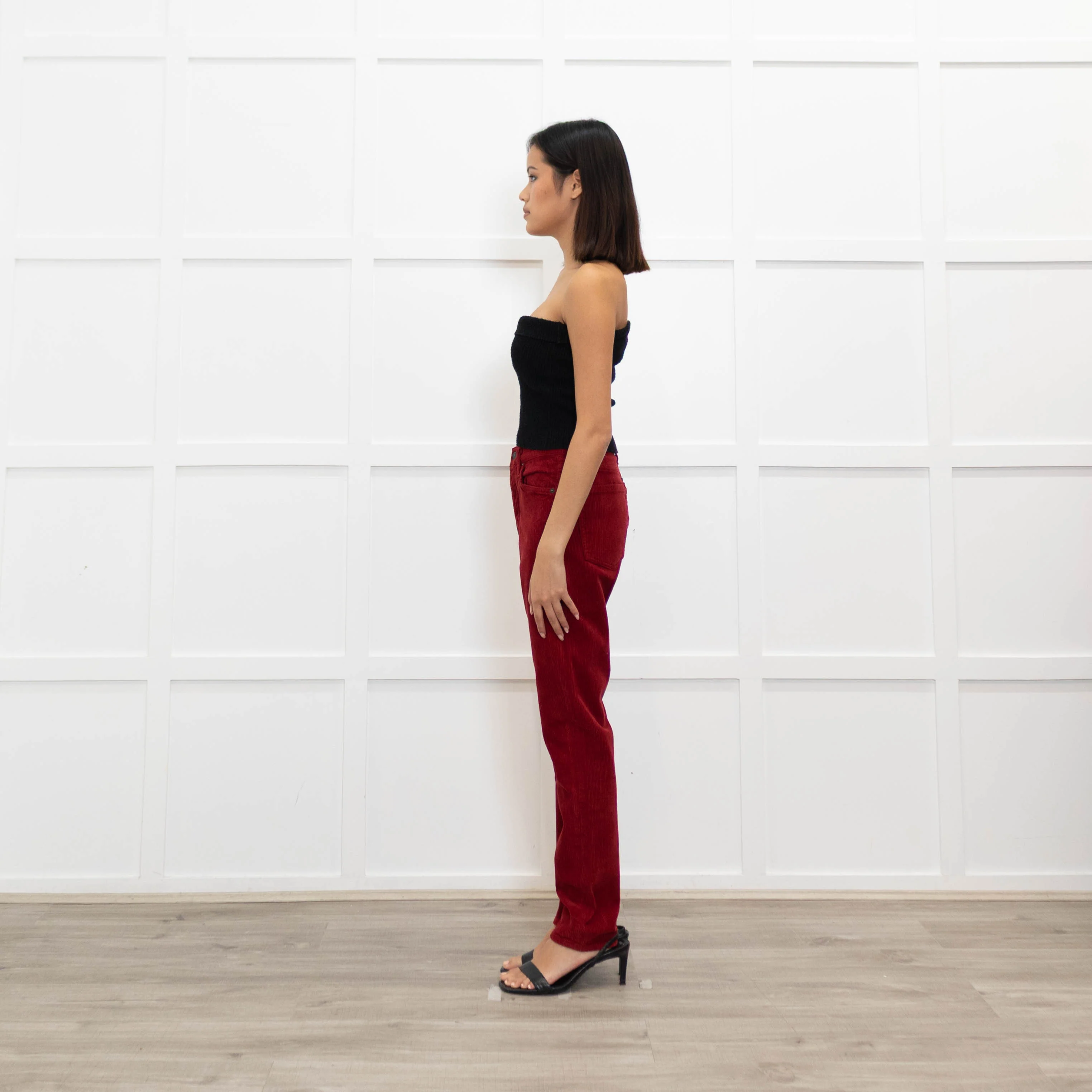 Citizens of Humanity Olivia Red Corduroy Jeans - Image 6