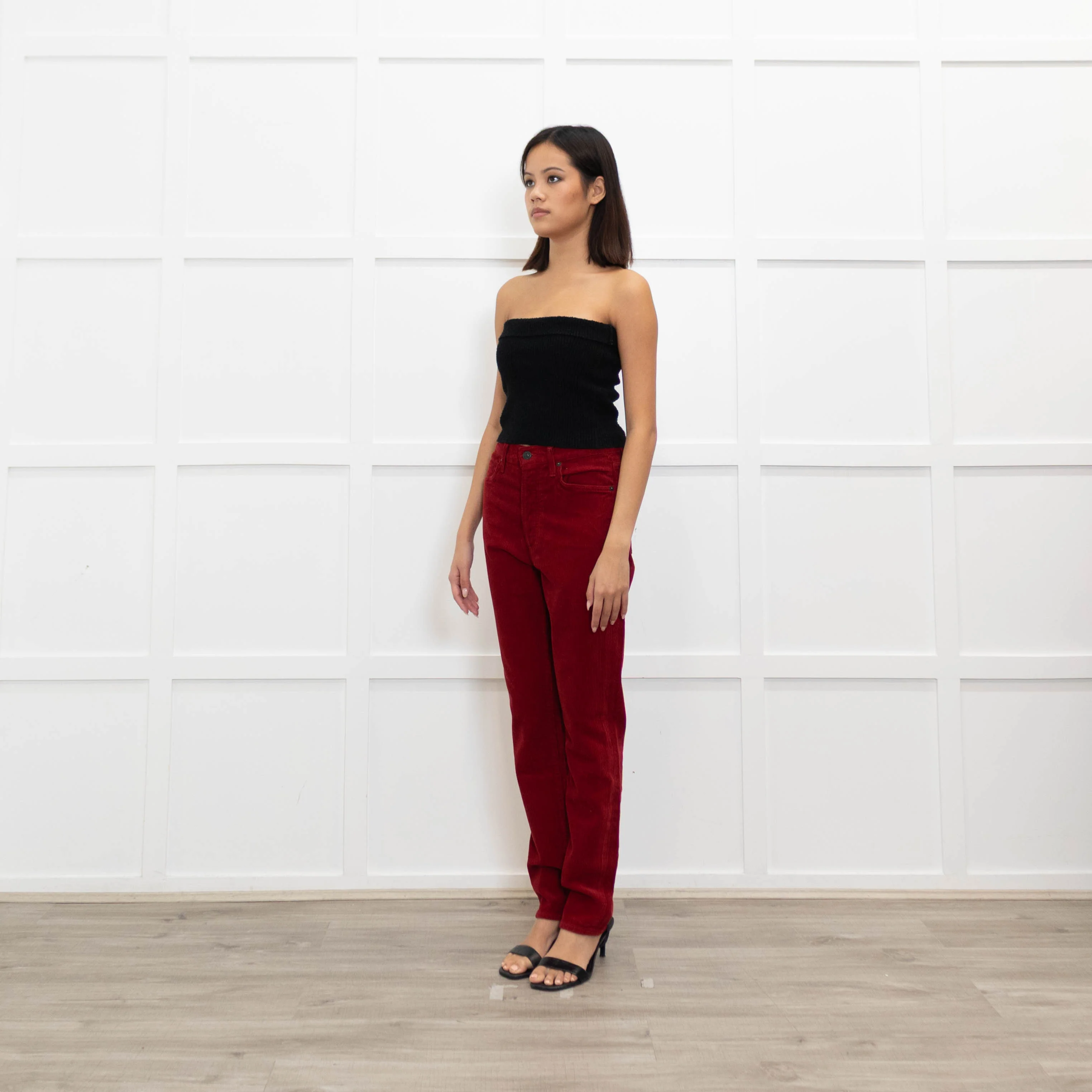 Citizens of Humanity Olivia Red Corduroy Jeans - Image 7
