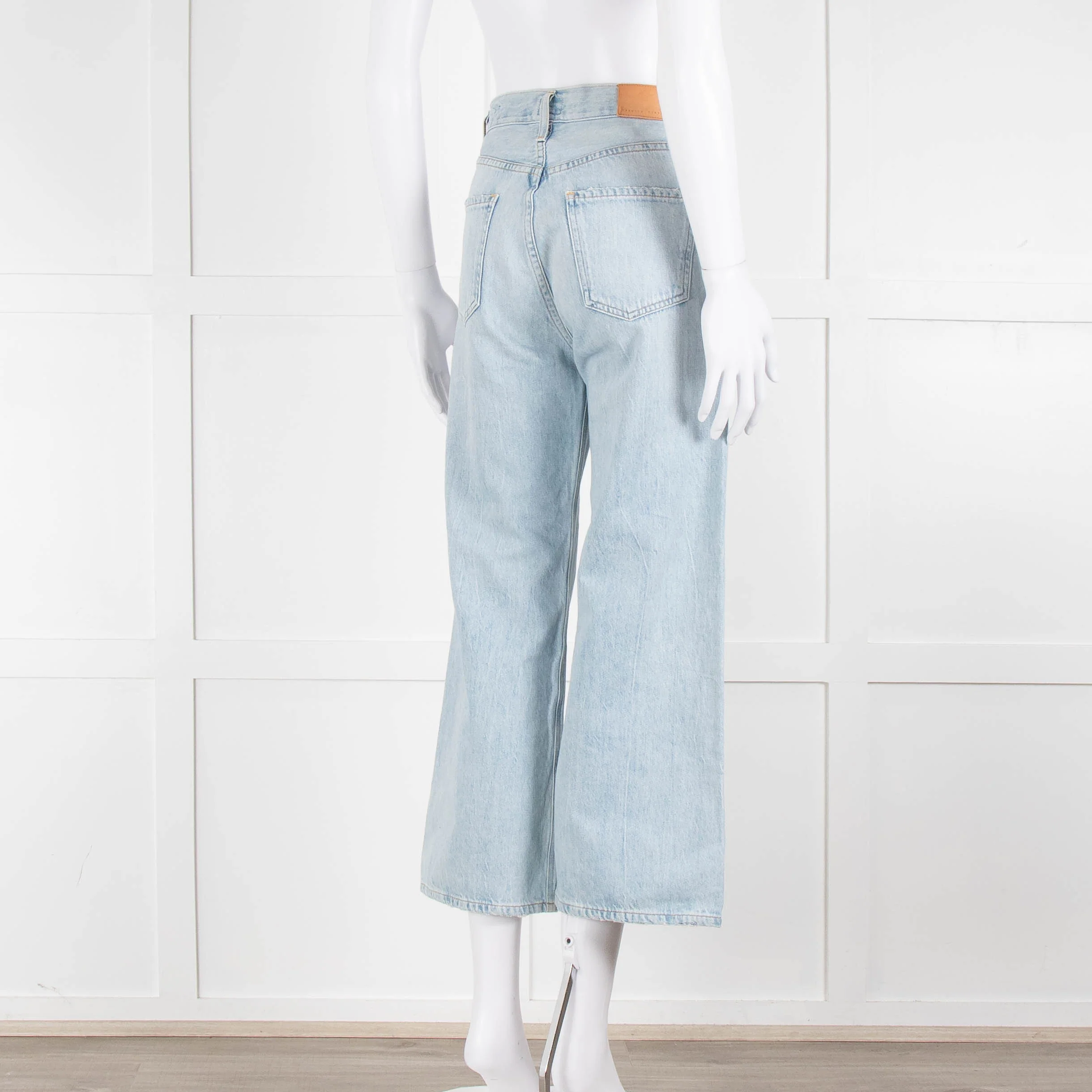 Citizens of Humanity Pale Blue High Rise Wide Leg Jeans - Image 4