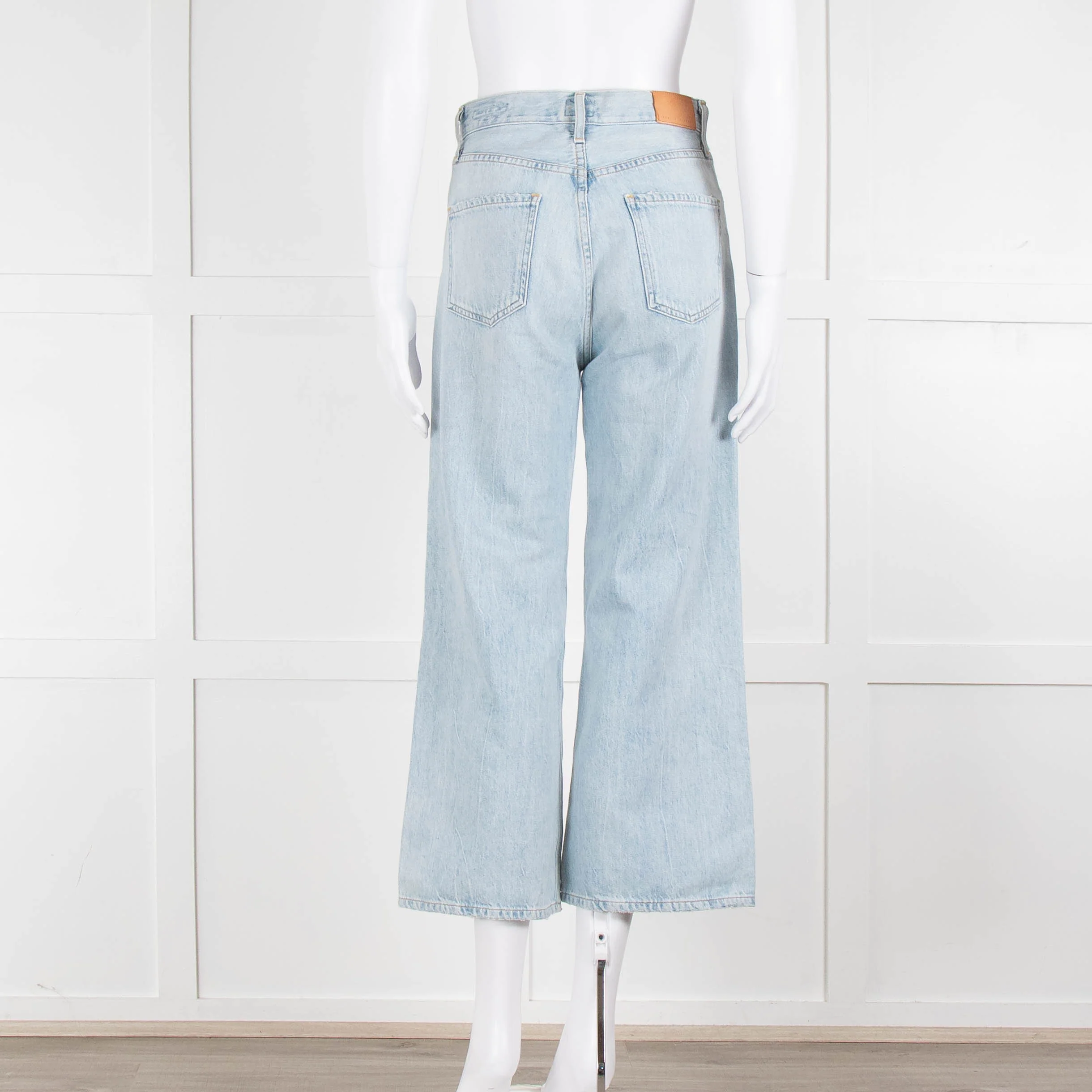 Citizens of Humanity Pale Blue High Rise Wide Leg Jeans - Image 5