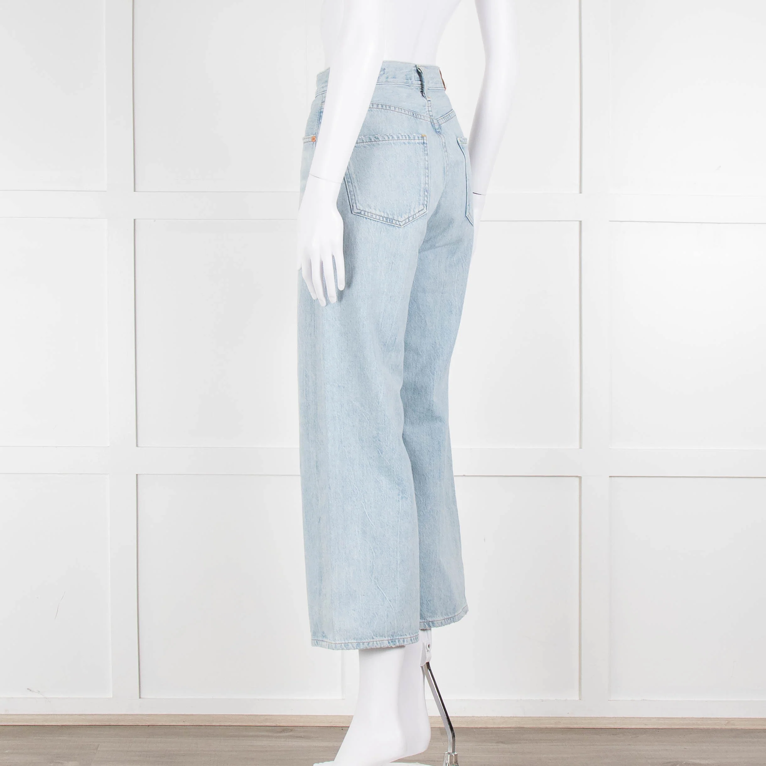 Citizens of Humanity Pale Blue High Rise Wide Leg Jeans - Image 6