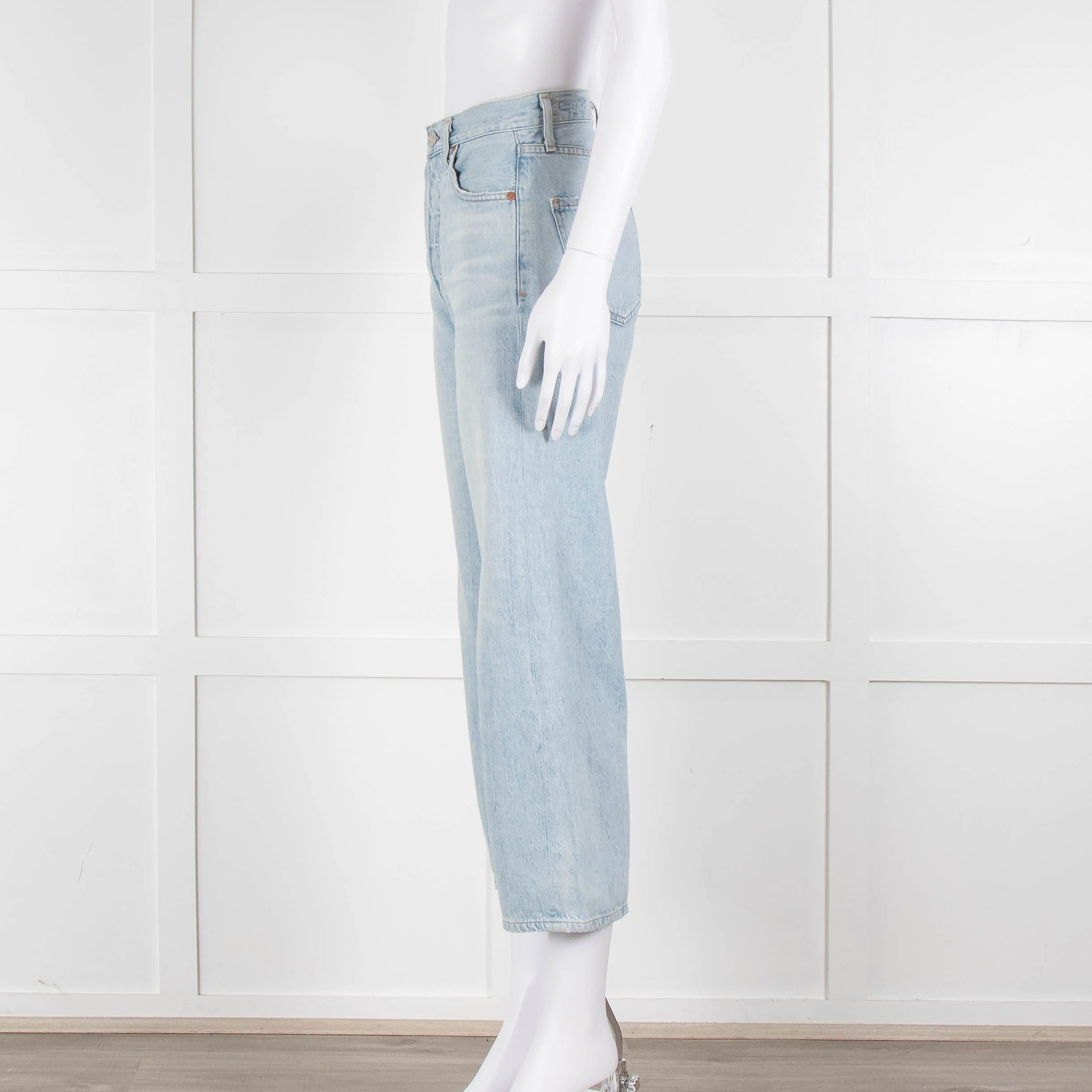 Citizens of Humanity Pale Blue High Rise Wide Leg Jeans - Image 7