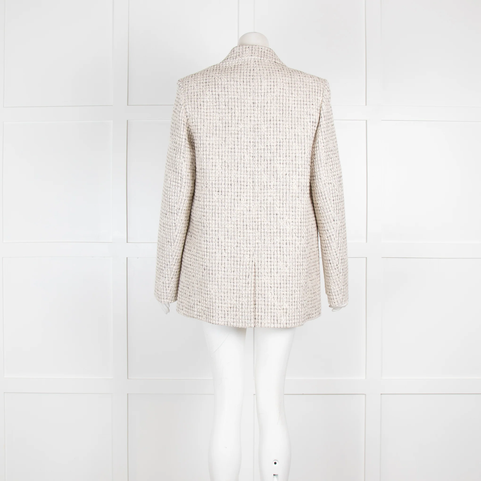 Claudie Pierlot Beige Tweed Jacket - Image 3
