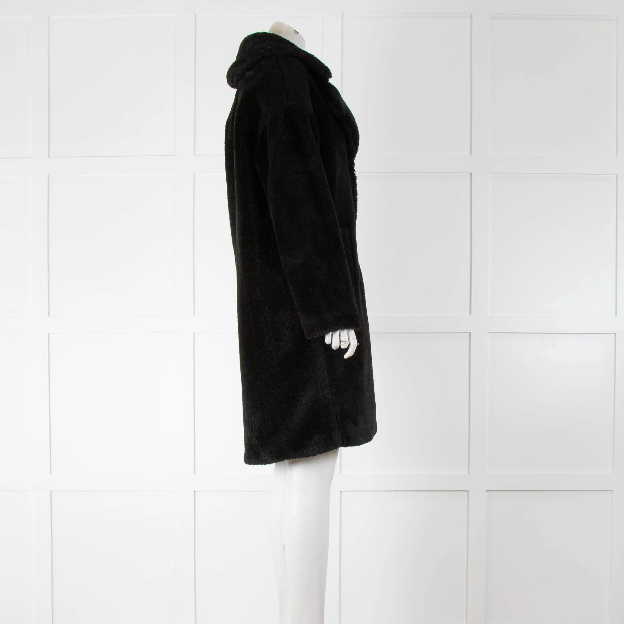 Claudie Pierlot Black Teddy Coat - Image 2