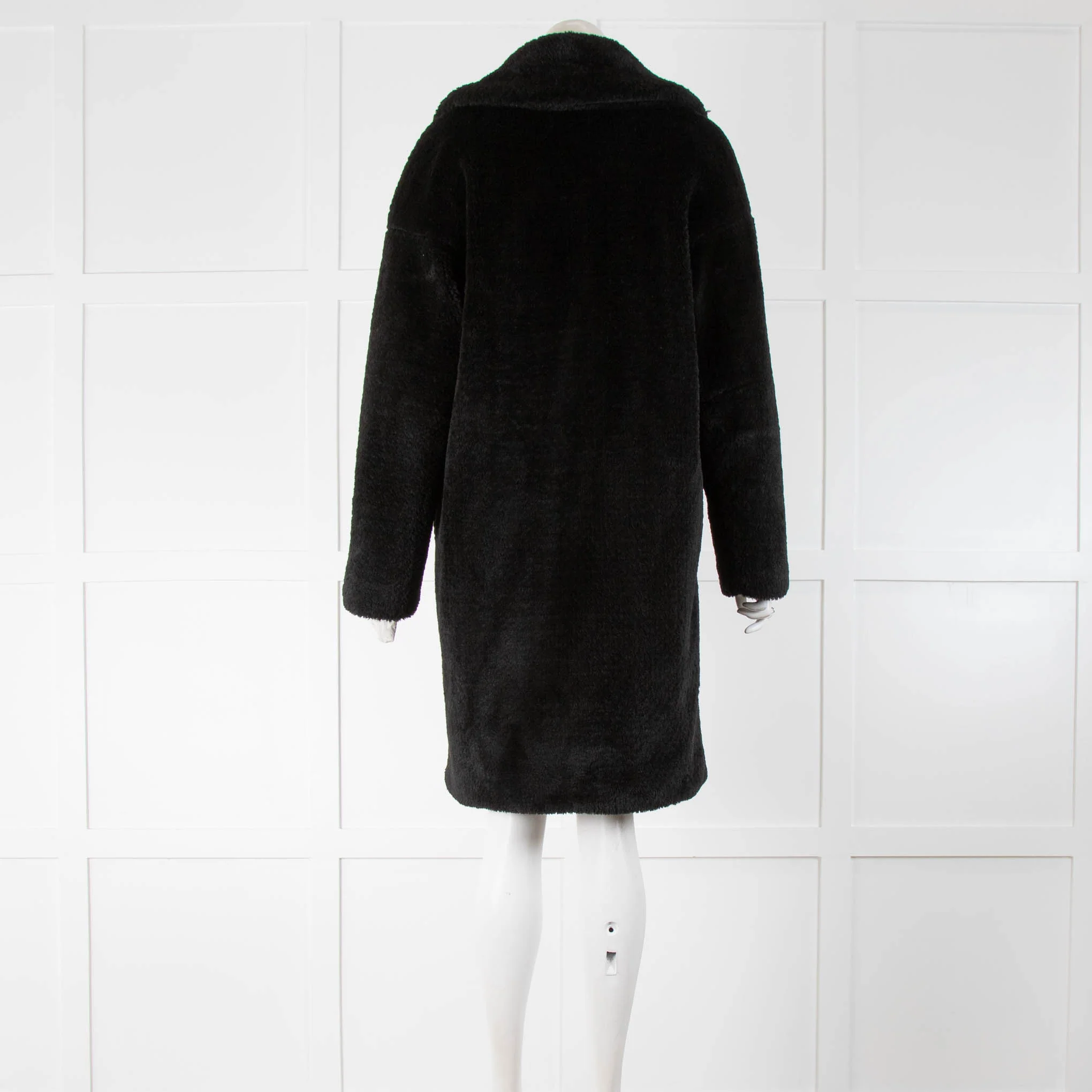 Claudie Pierlot Black Teddy Coat - Image 3