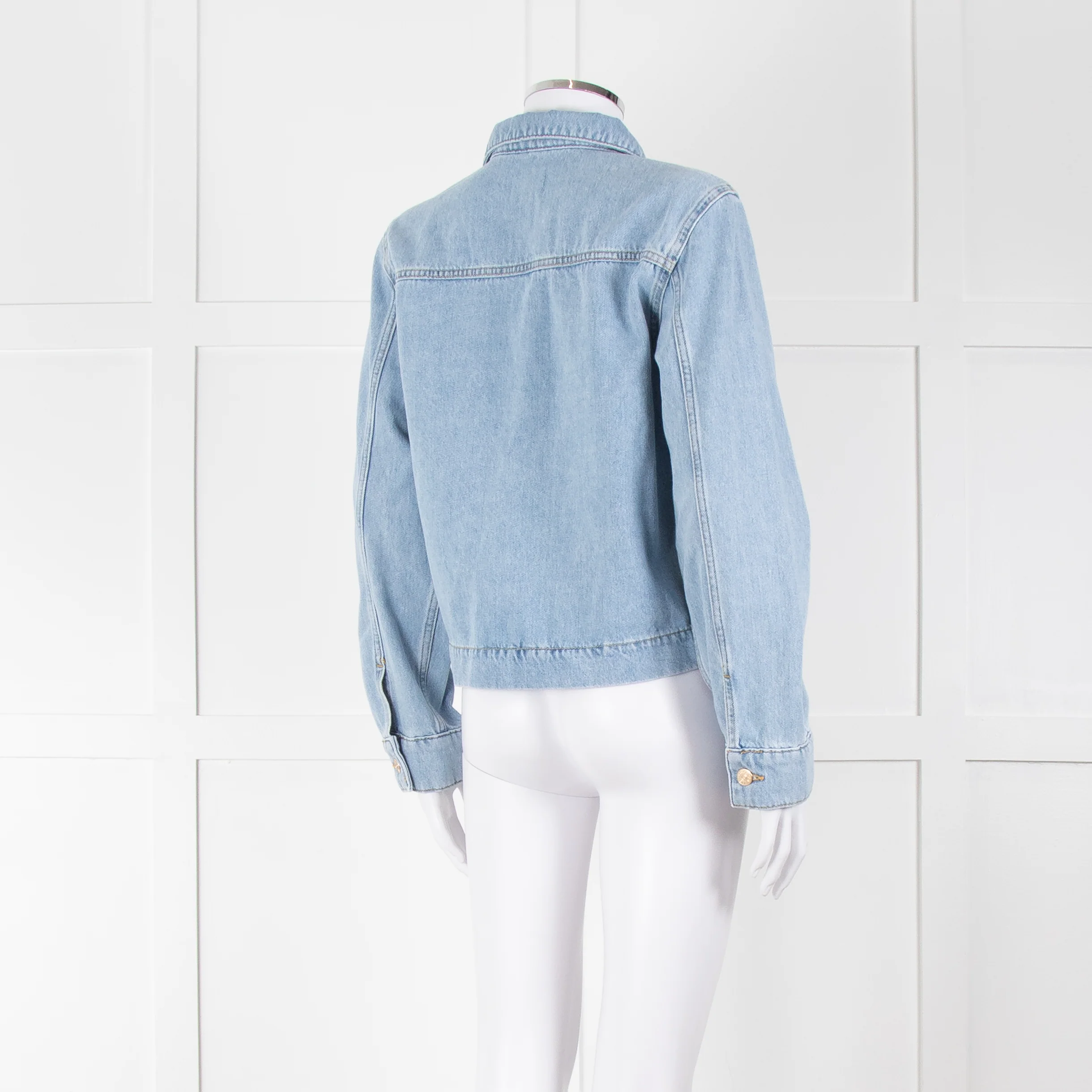 Claudie Pierlot Blue Denim Short Denim Jacket - Image 5